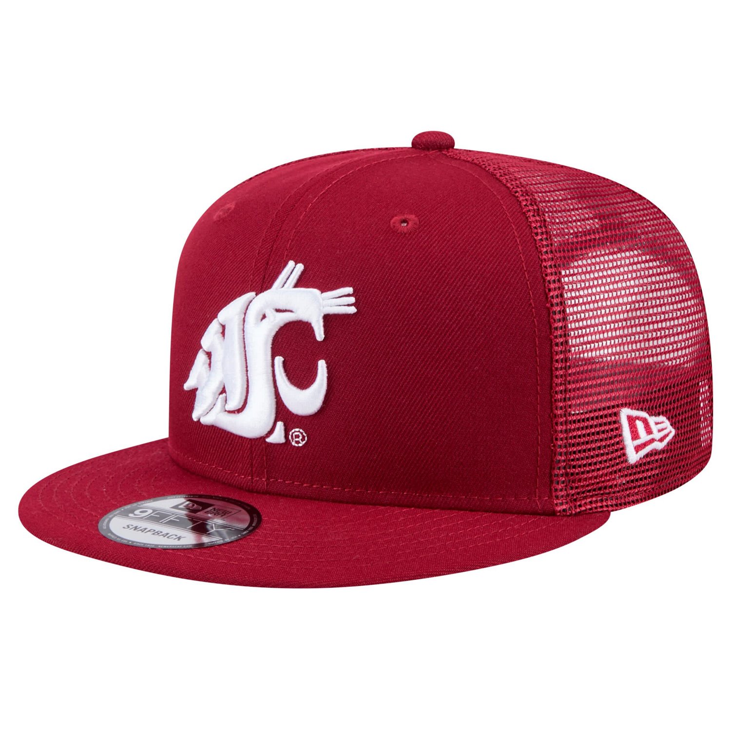 New Era Washington State Cougars 9FIFTY Trucker Snapback Hat