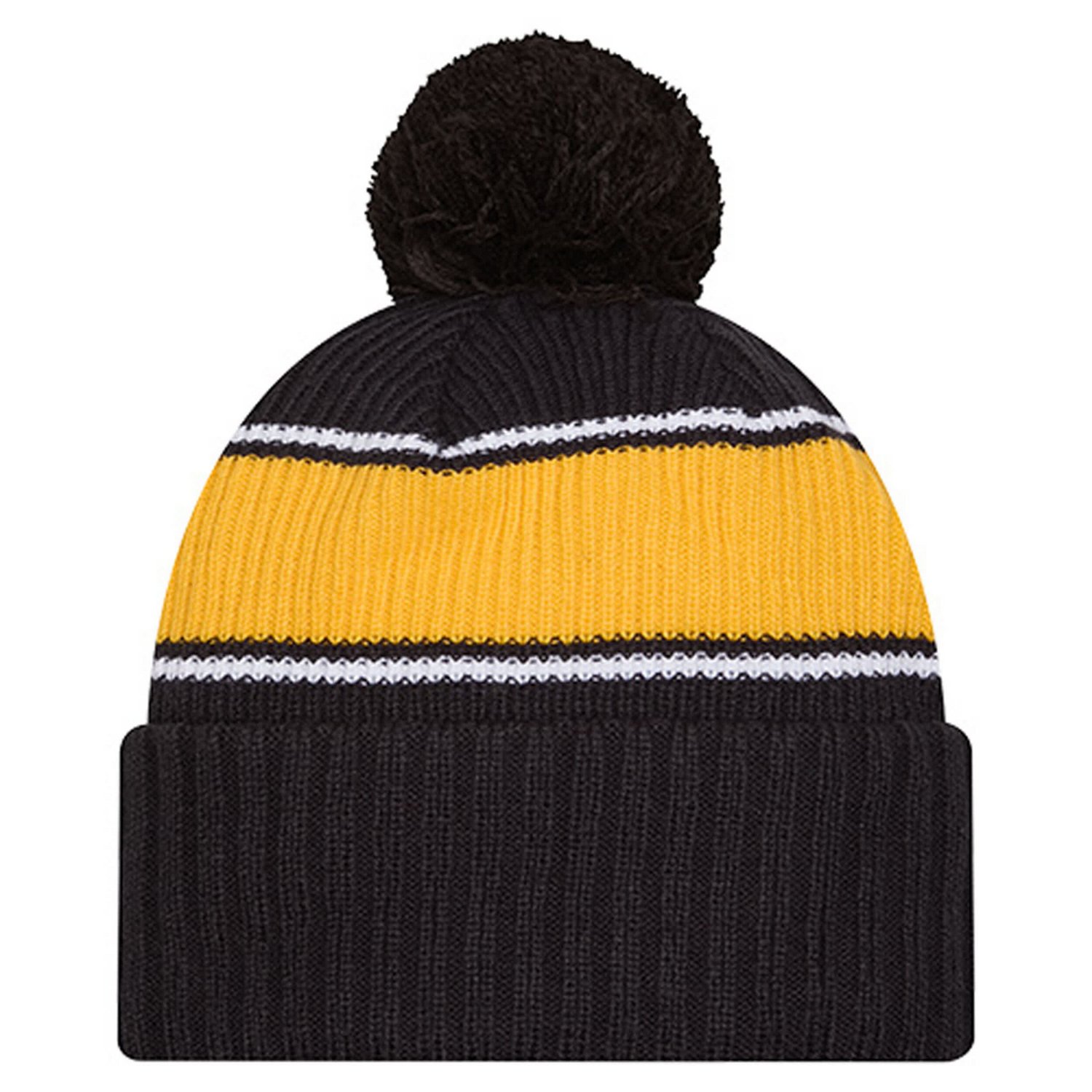 New Era West Virginia Mountaineers Bold Cuffed Knit Hat with Pom - view number 2