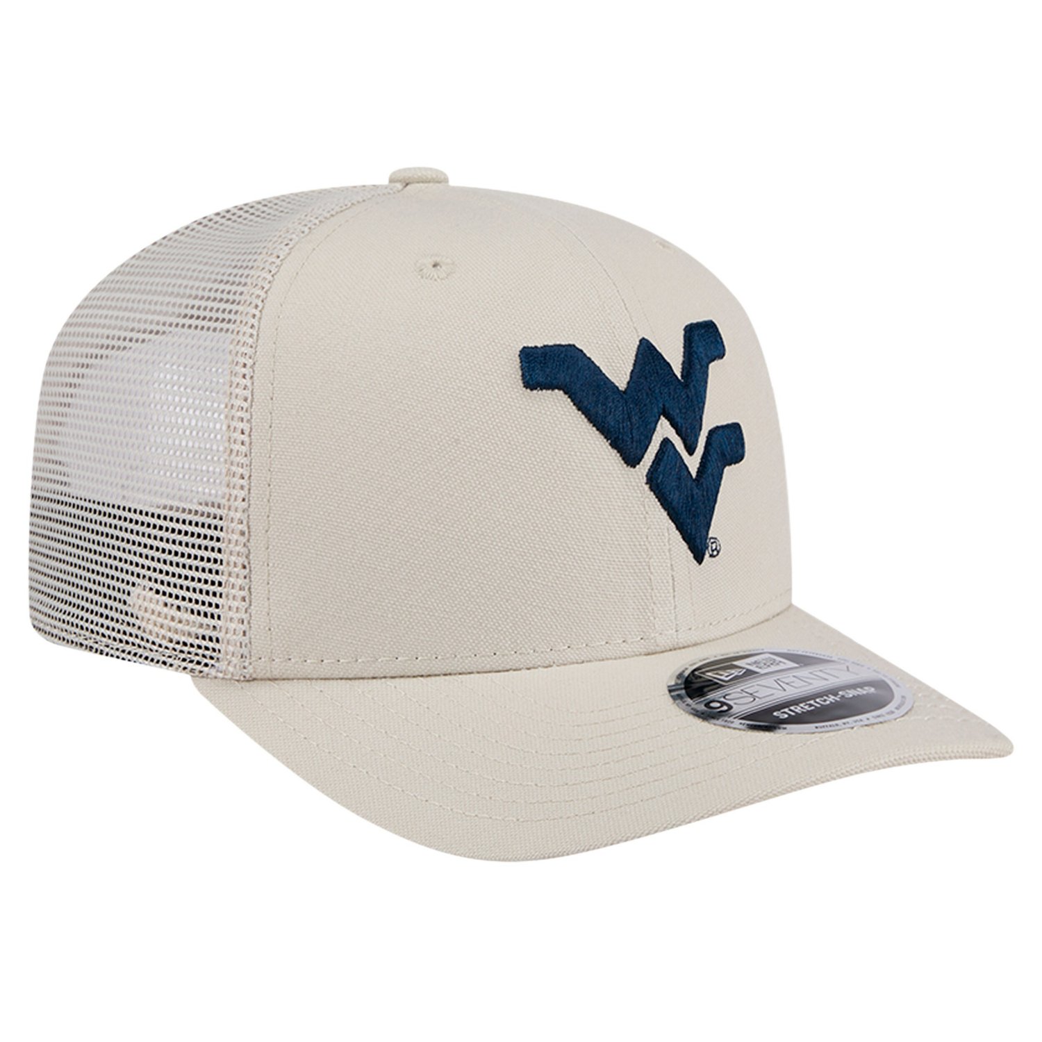 New Era West Virginia Mountaineers Canvas 9SEVENTY Stretch-Snap Adjustable Hat - view number 3