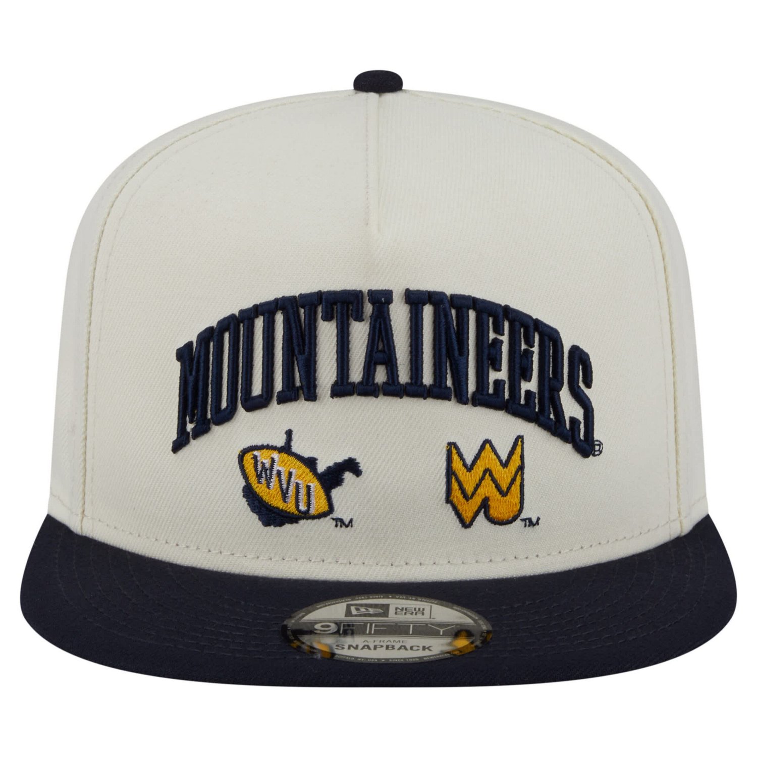 New Era West Virginia Mountaineers Collegiate 9FIFTY A-Frame Snapback Hat