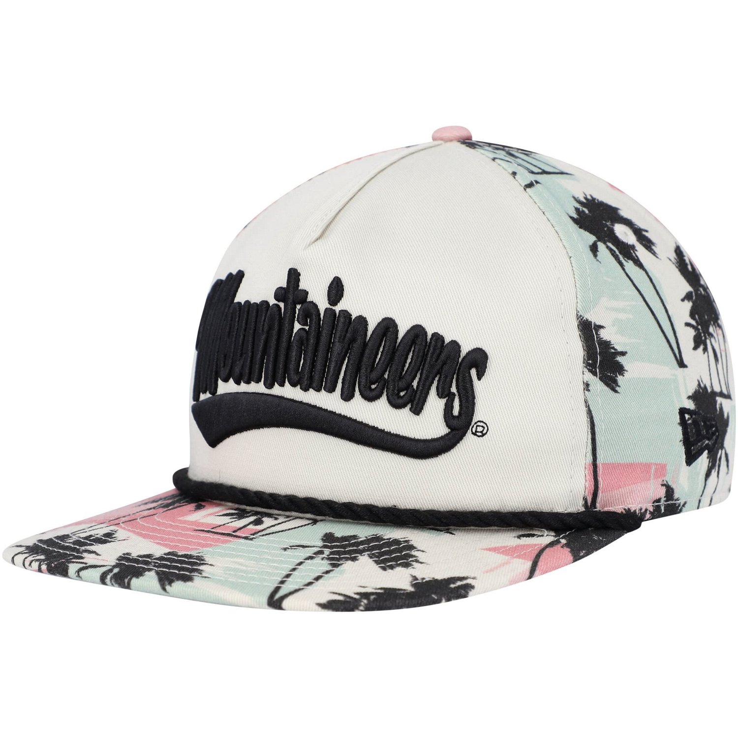 New Era West Virginia Mountaineers High Tide Golfer Snapback Hat