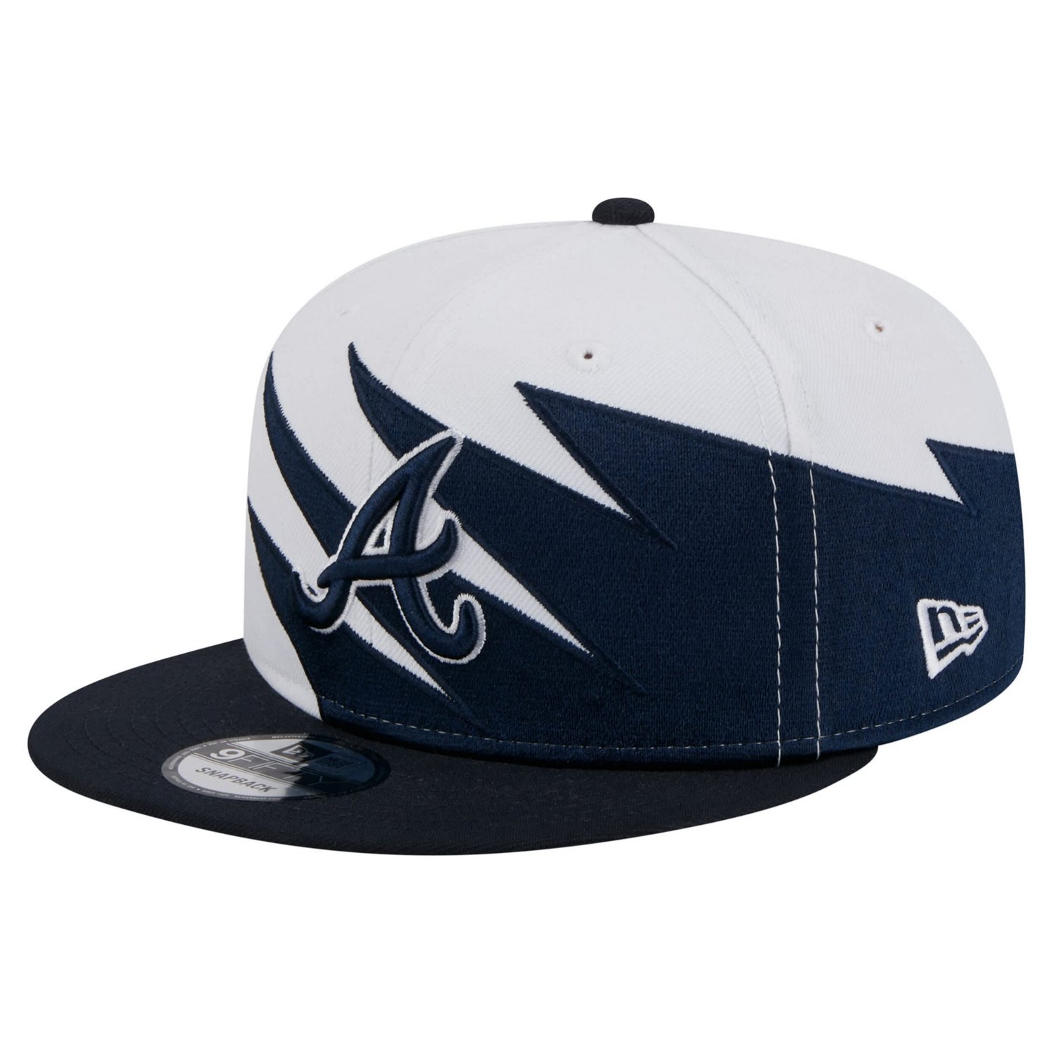 New Era White Atlanta Braves Jagged 9FIFTY Snapback Hat