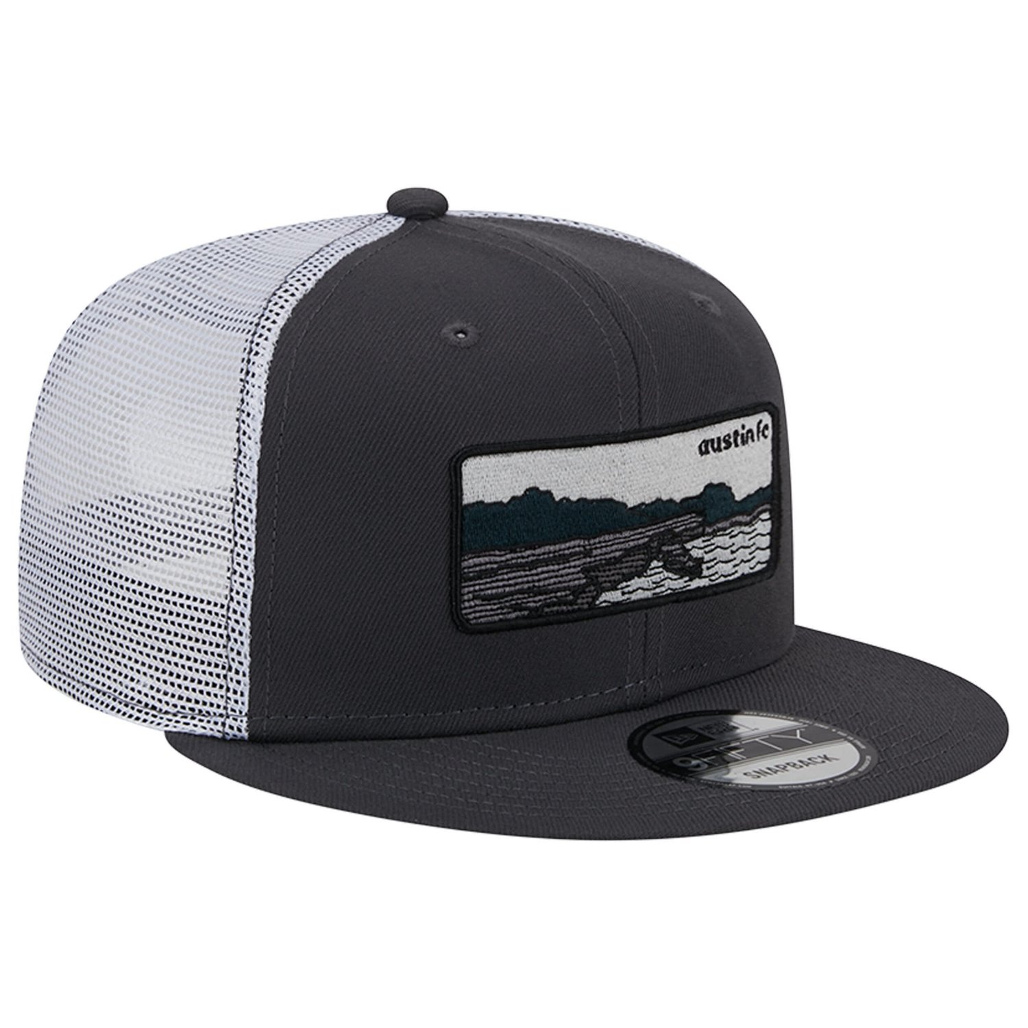 New Era White Austin FC Outdoor Trucker 9FIFTY Snapback Hat - view number 3