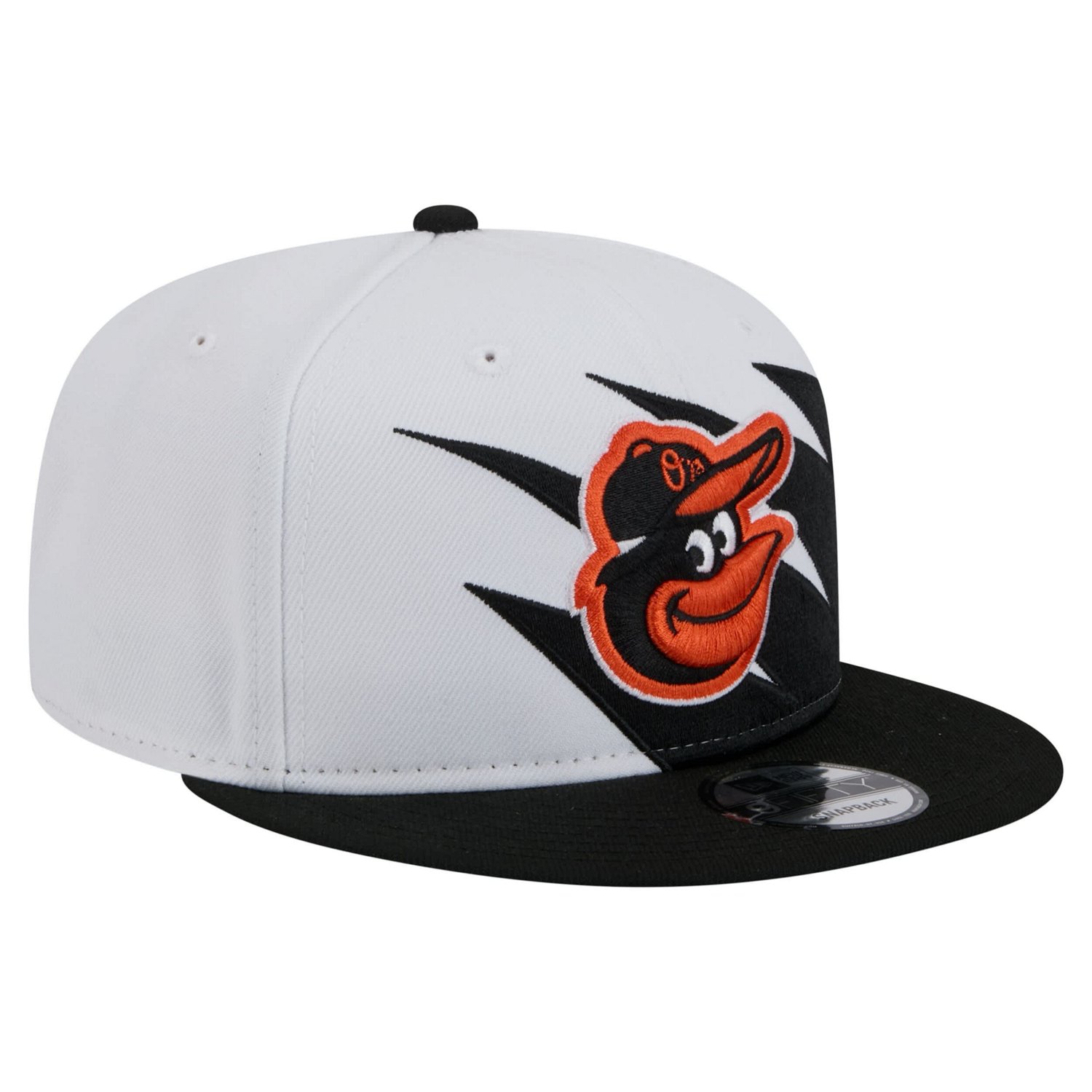 New Era White Baltimore Orioles Jagged 9FIFTY Snapback Hat                                                                       - view number 3