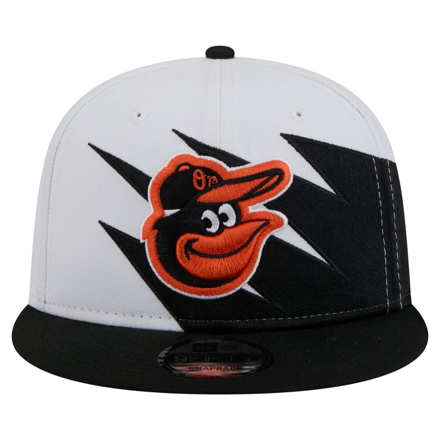 New Era White Baltimore Orioles Jagged 9FIFTY Snapback Hat                                                                       - view number 2