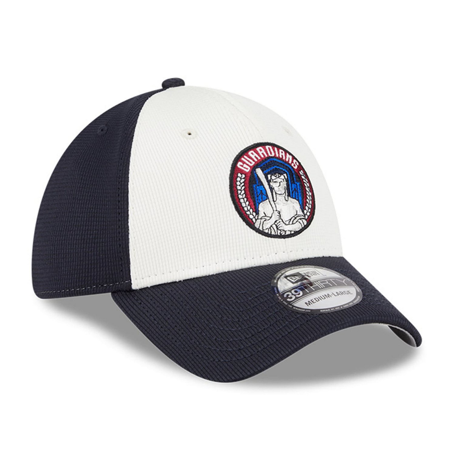 New Era White Cleveland Guardians City Connect Batting Practice 39THIRTY Flex Hat - view number 3
