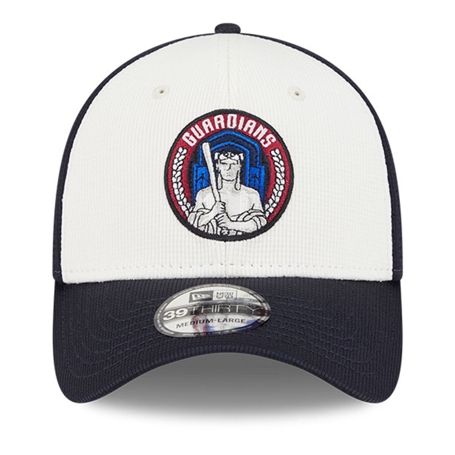 New Era White Cleveland Guardians City Connect Batting Practice 39THIRTY Flex Hat - view number 2