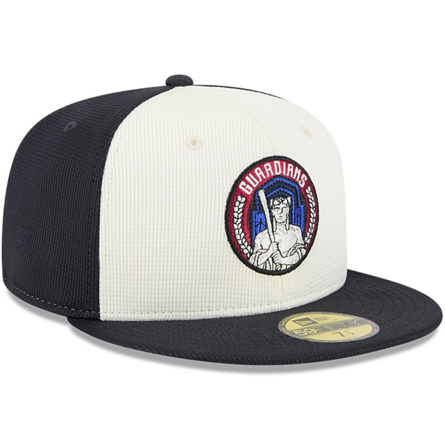New Era White Cleveland Guardians City Connect Batting Practice 59FIFTY Fitted Hat - view number 3