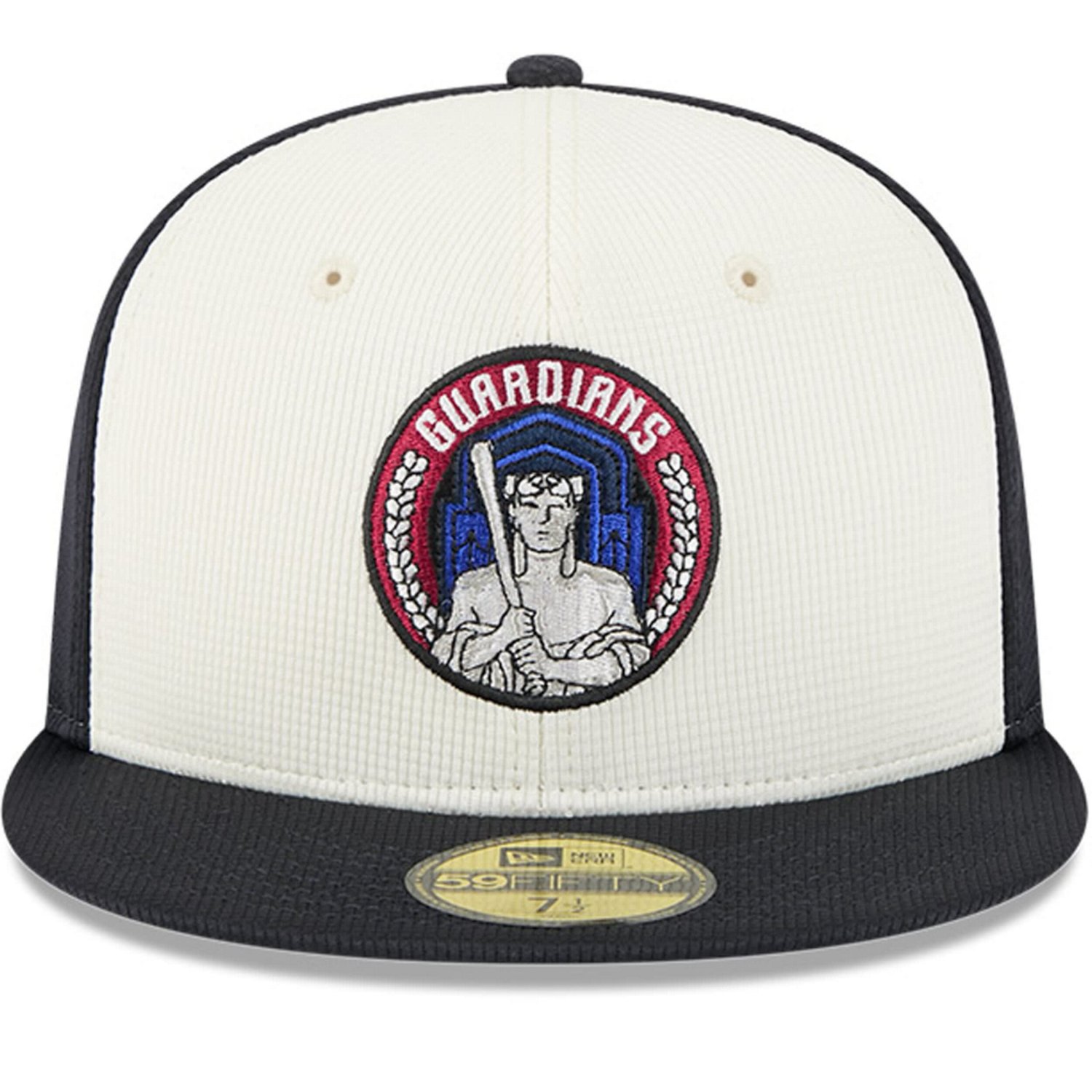 New Era White Cleveland Guardians City Connect Batting Practice 59FIFTY Fitted Hat - view number 2