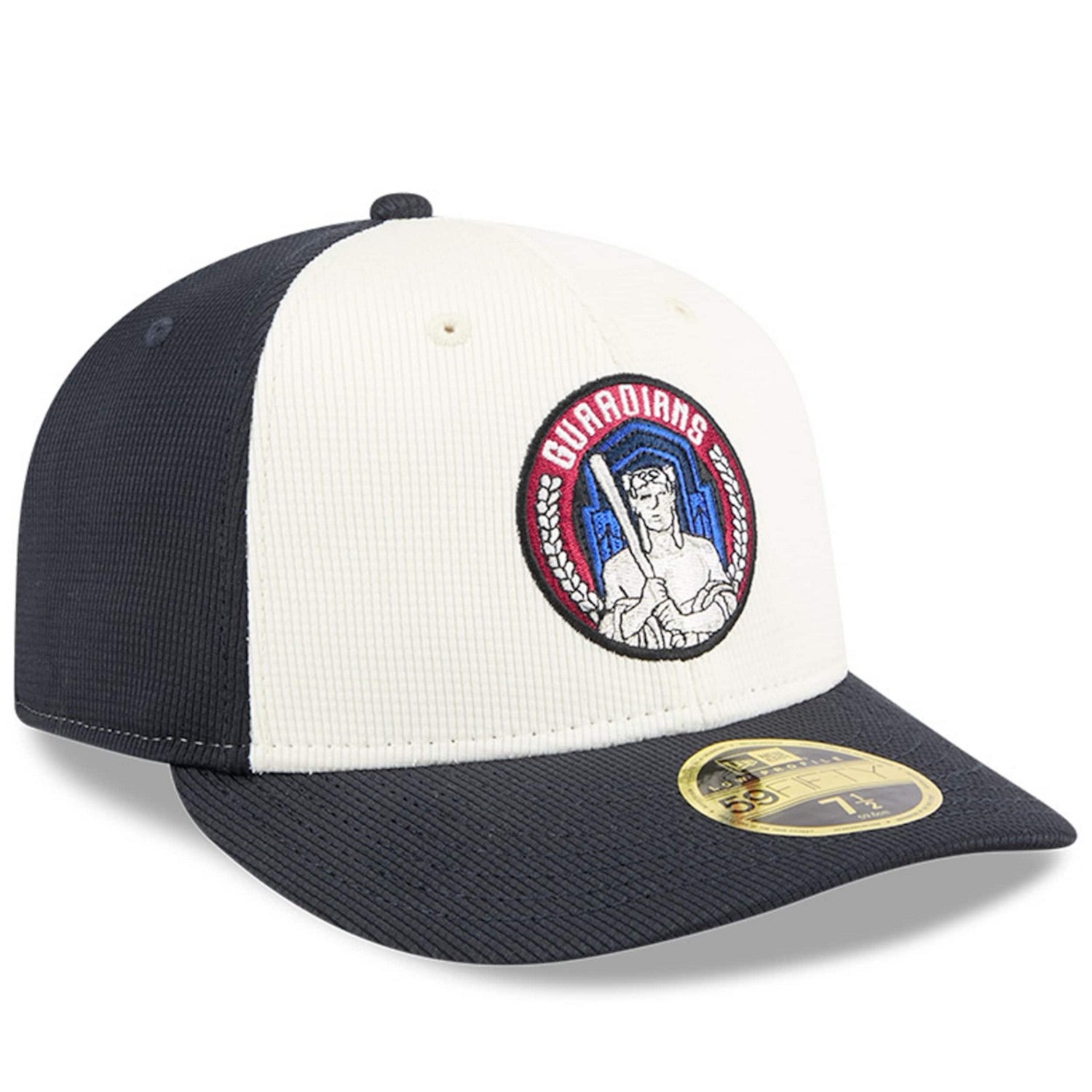 New Era White Cleveland Guardians City Connect Batting Practice Low Profile 59FIFTY Fitted Hat - view number 3