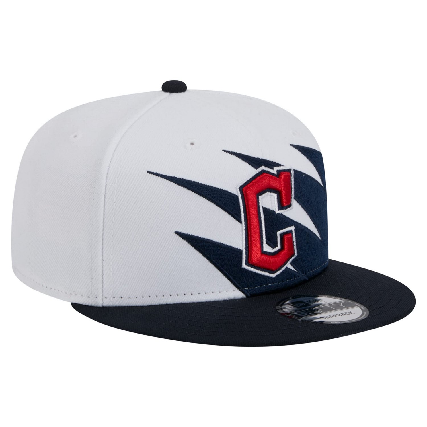 New Era White Cleveland Guardians Jagged 9FIFTY Snapback Hat - view number 3