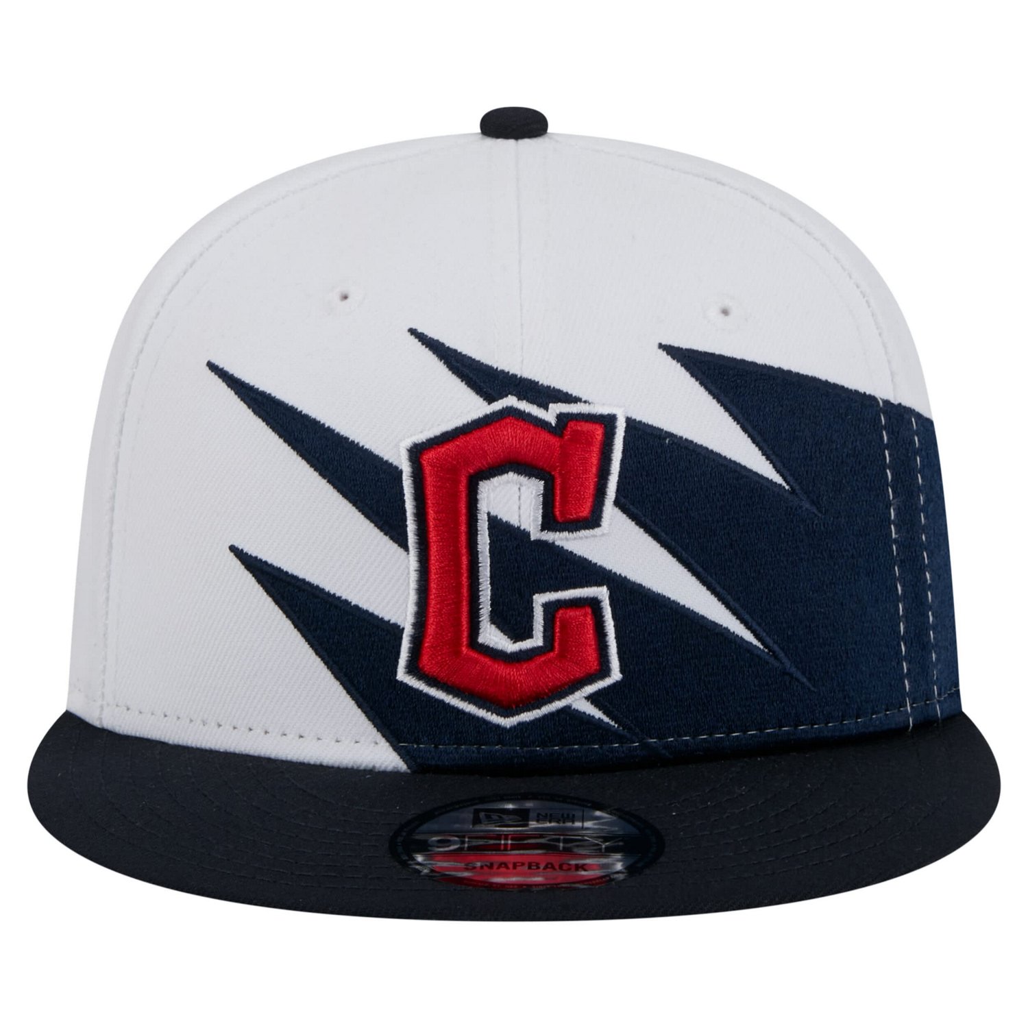 New Era White Cleveland Guardians Jagged 9FIFTY Snapback Hat - view number 2