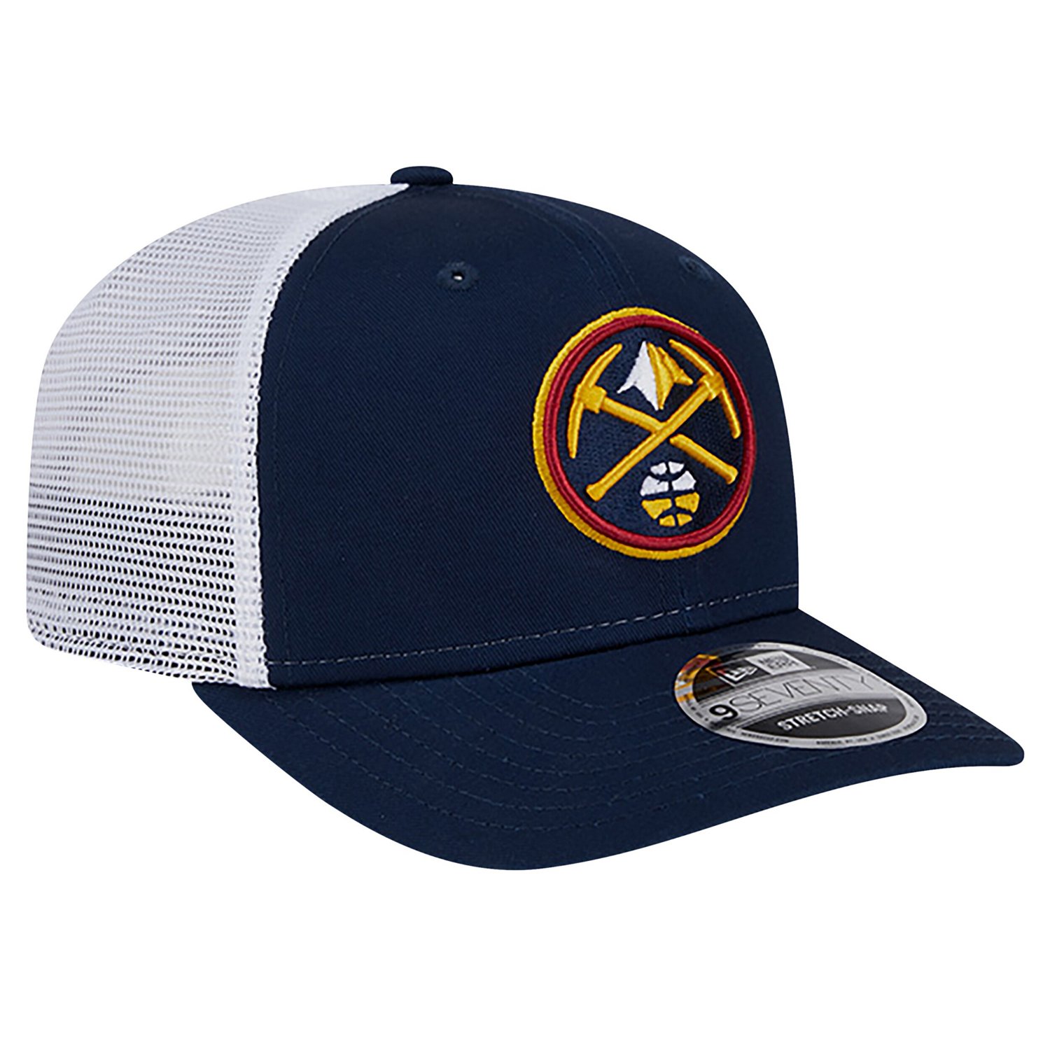 New Era White Denver Nuggets Trucker 9SEVENTY COOLERA Stretch-Snap Hat - view number 3