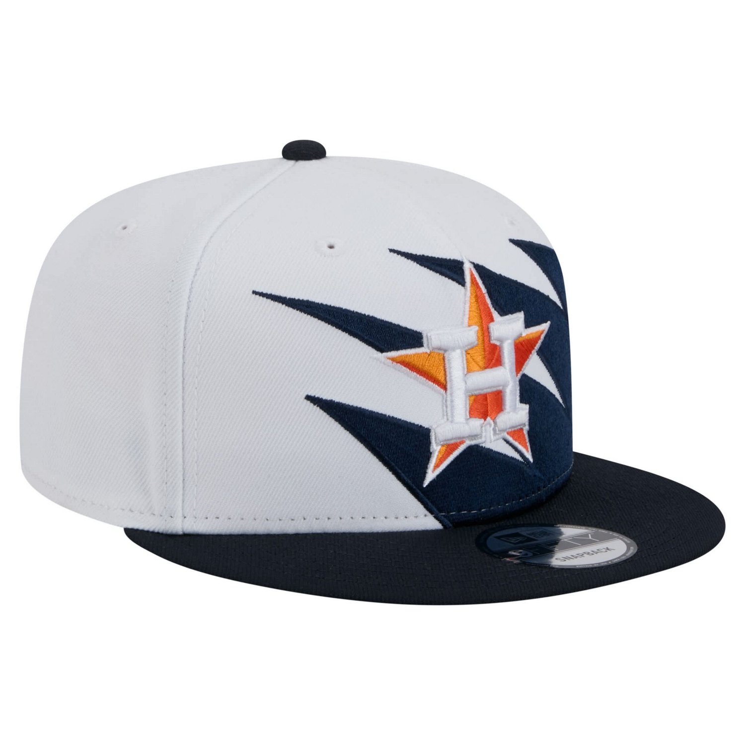 New Era White Houston Astros Jagged 9FIFTY Snapback Hat