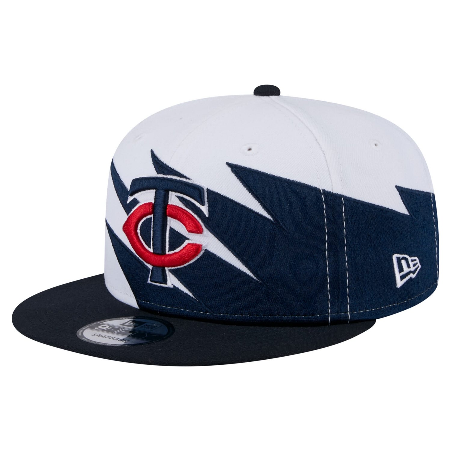 New Era White Minnesota Twins Jagged 9FIFTY Snapback Hat