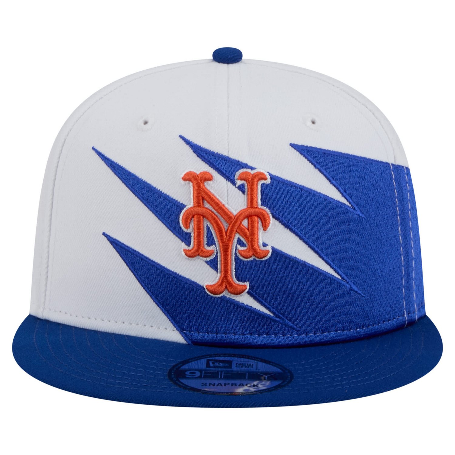New Era White New York Mets Jagged 9FIFTY Snapback Hat                                                                           - view number 2