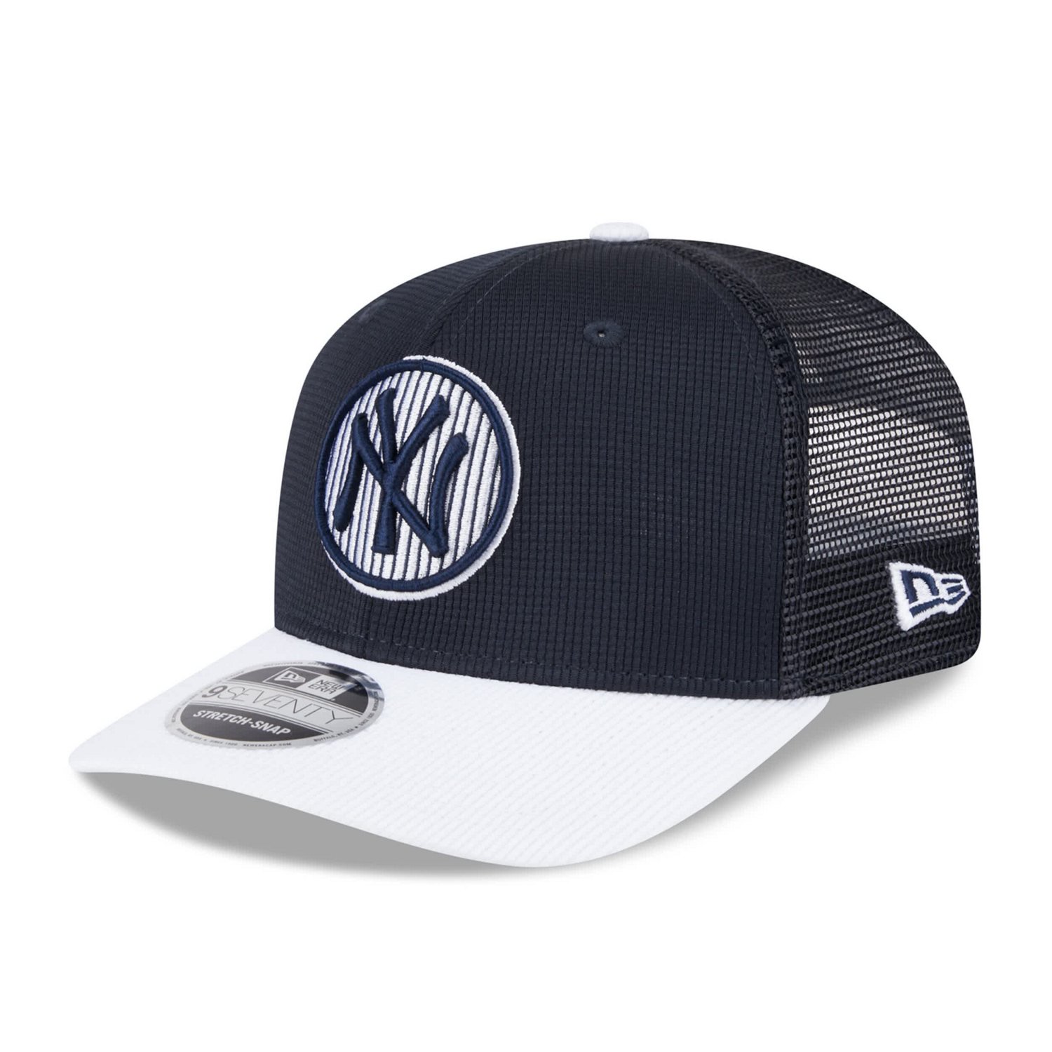 New Era White New York Yankees 2025 Batting Practice 9SEVENTY Stretch-Snap Trucker Hat - view number 1
