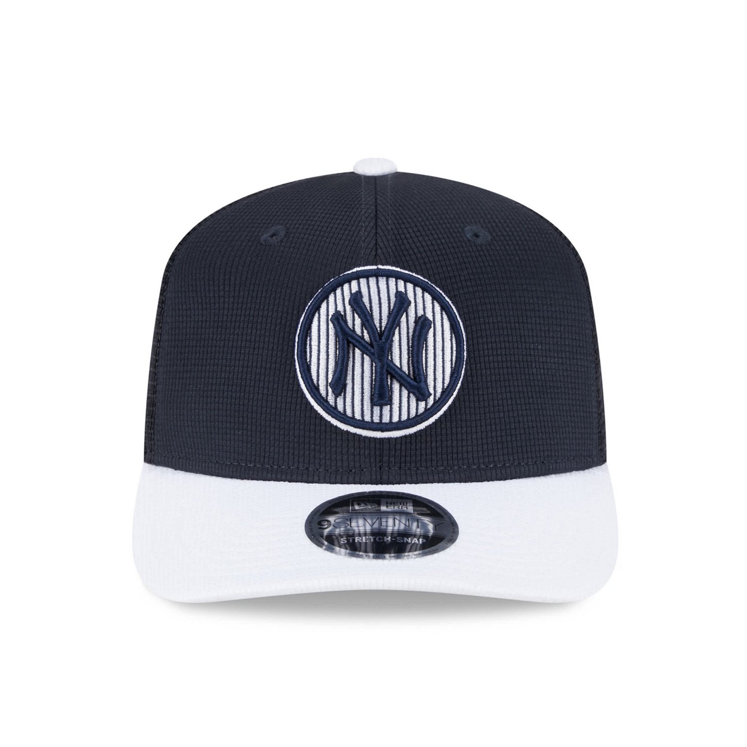 New Era White New York Yankees 2025 Batting Practice 9SEVENTY Stretch-Snap Trucker Hat - view number 2