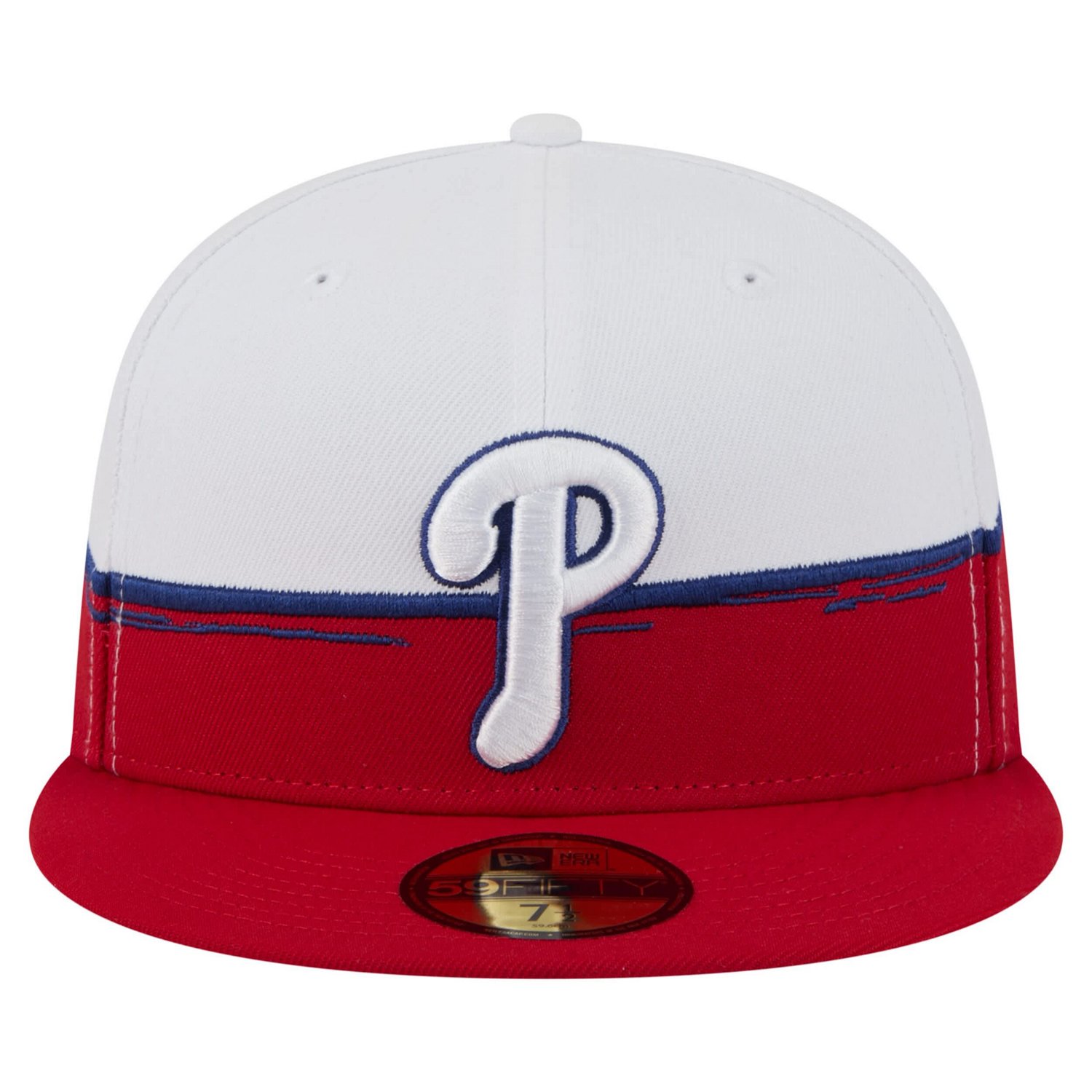 New Era White Philadelphia Phillies Paint Stroke 59FIFTY Fitted Hat - view number 2