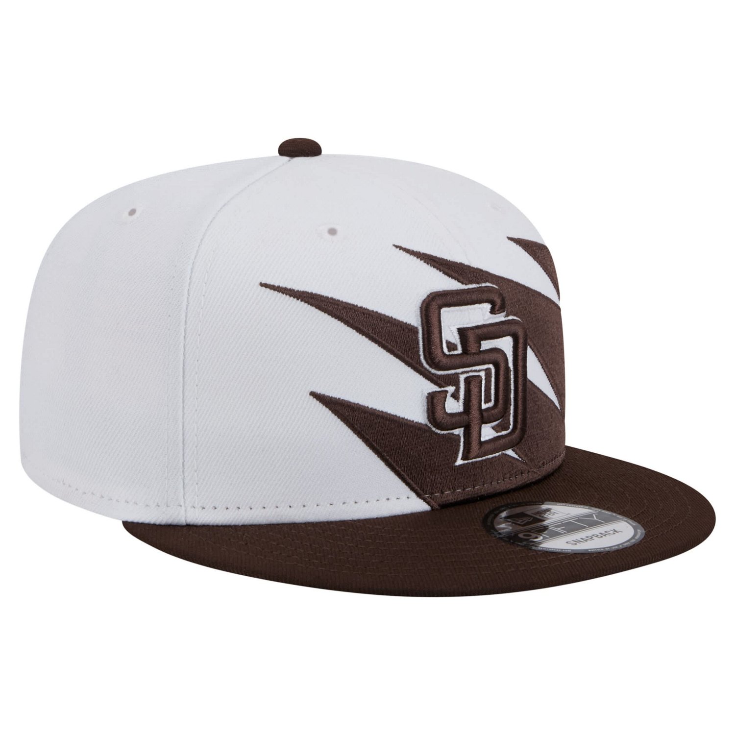 New Era White San Diego Padres Jagged 9FIFTY Snapback Hat