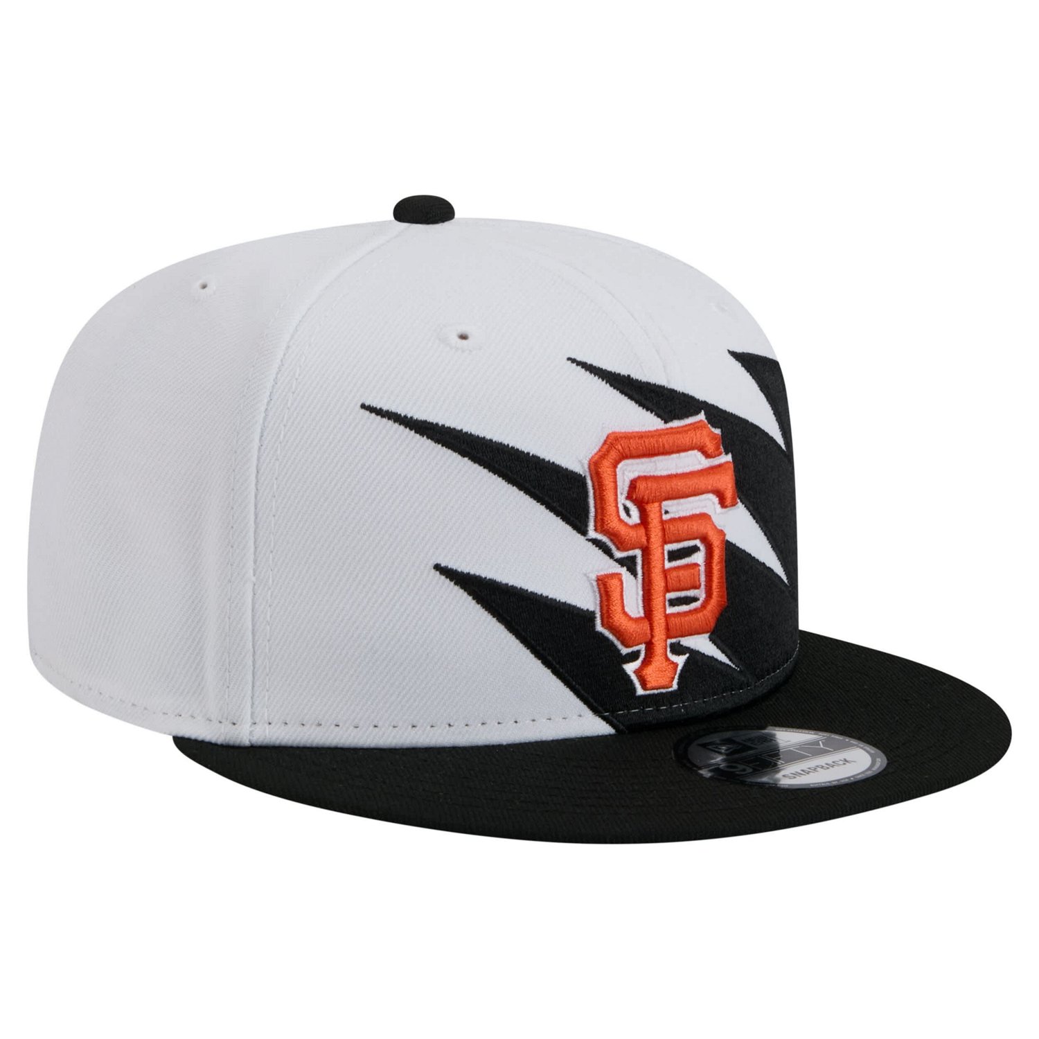 New Era White San Francisco Giants Jagged 9FIFTY Snapback Hat - view number 3