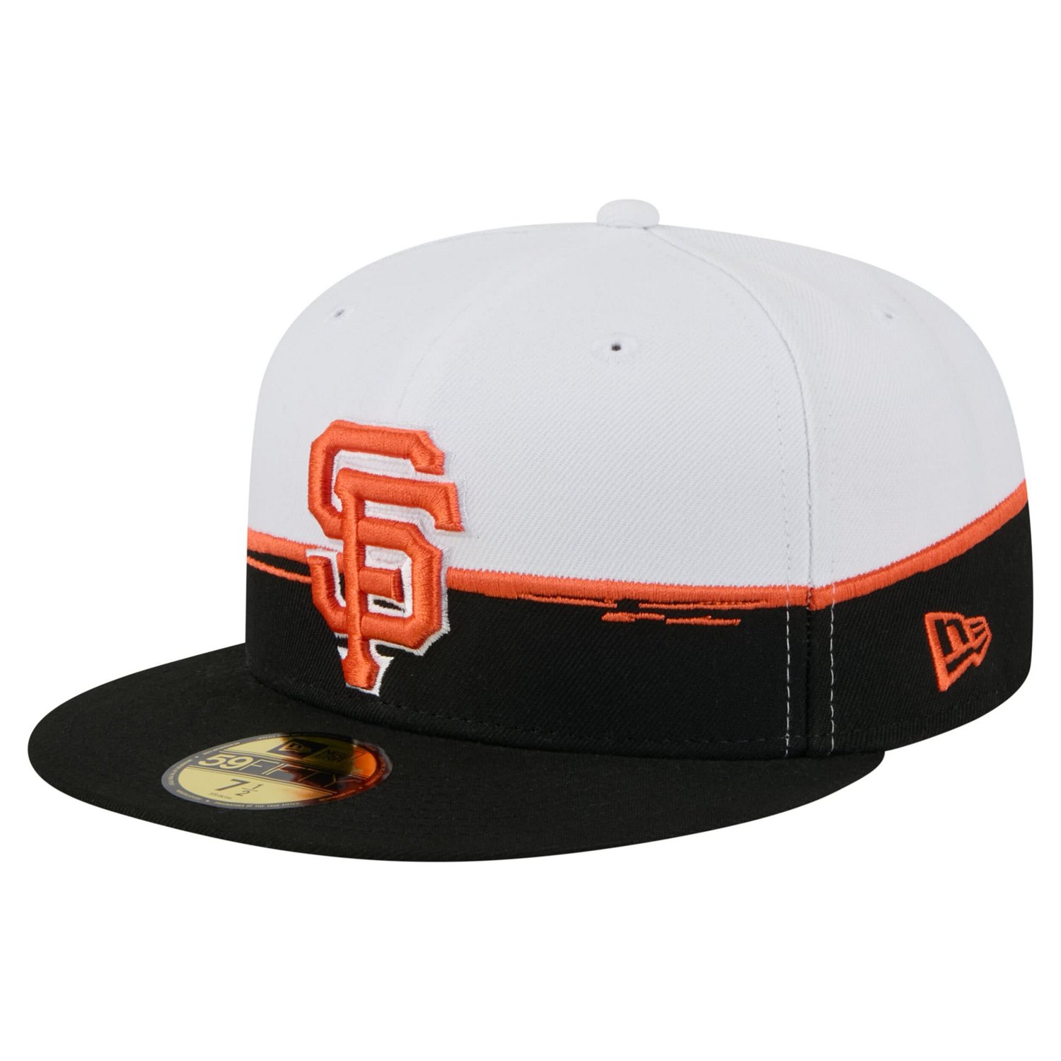 New Era White San Francisco Giants Paint Stroke 59FIFTY Fitted Hat