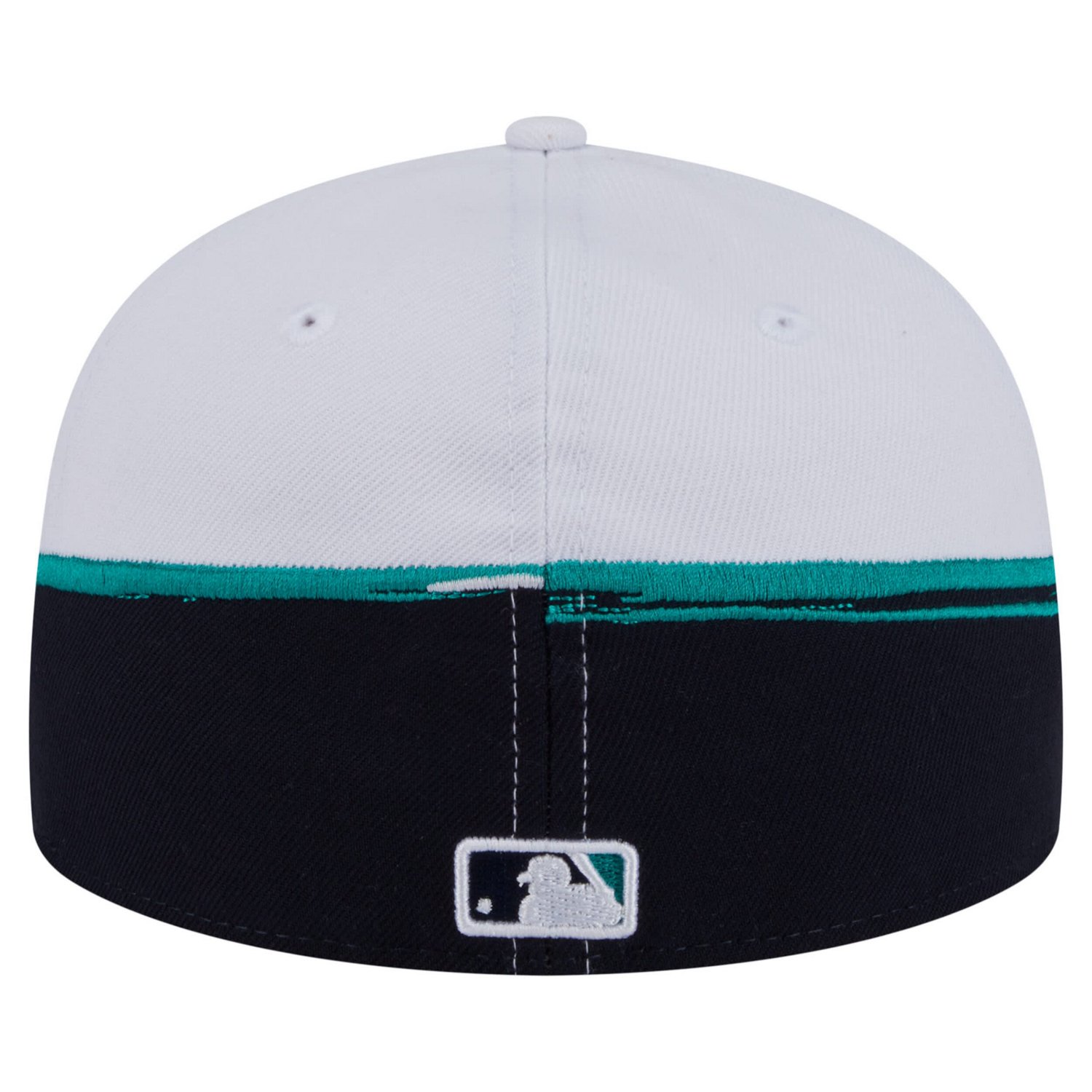 New Era White Seattle Mariners Paint Stroke 59FIFTY Fitted Hat - view number 4