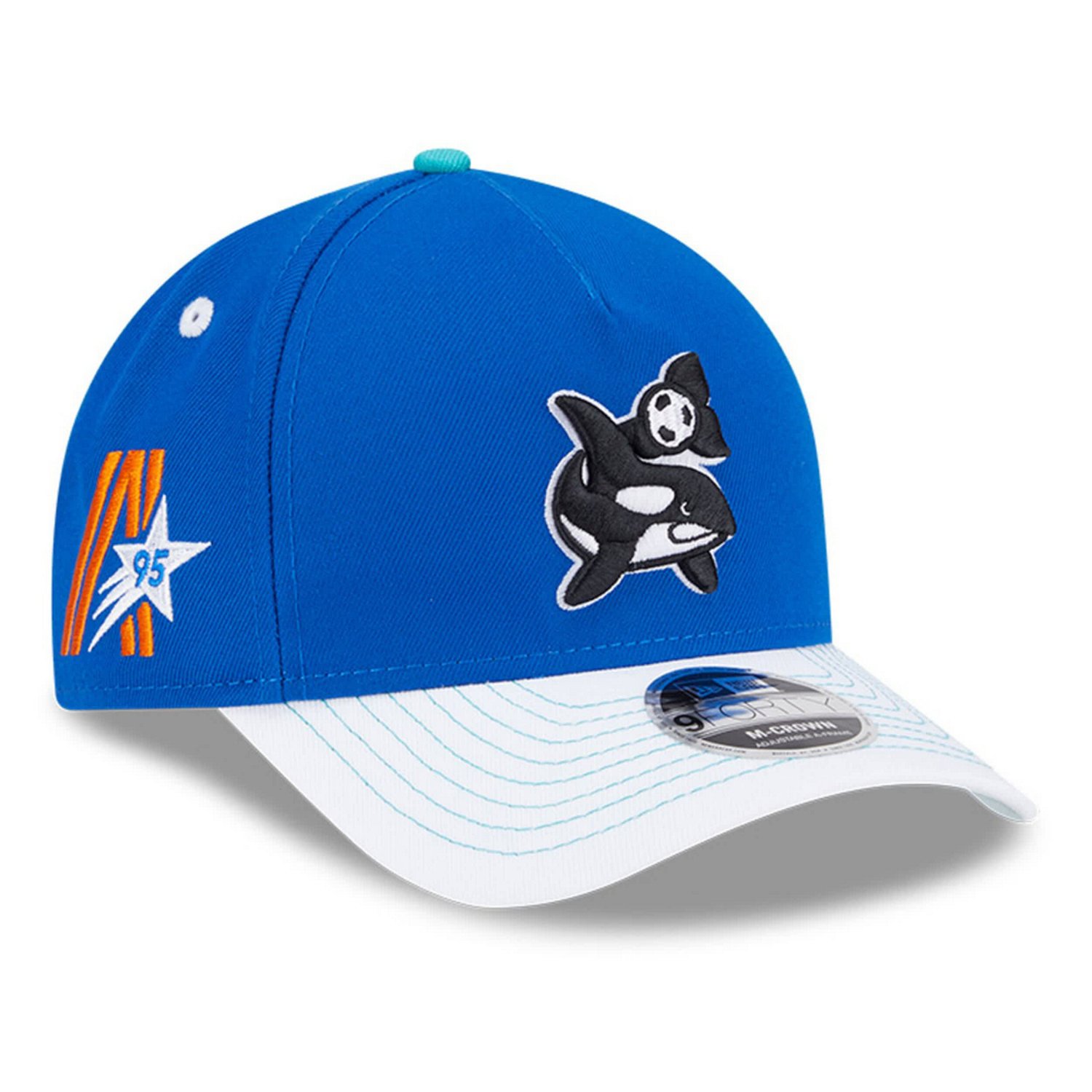 New Era White Seattle Sounders FC 2025 Jersey Hook 9FORTY M-Crown Adjustable Hat - view number 3