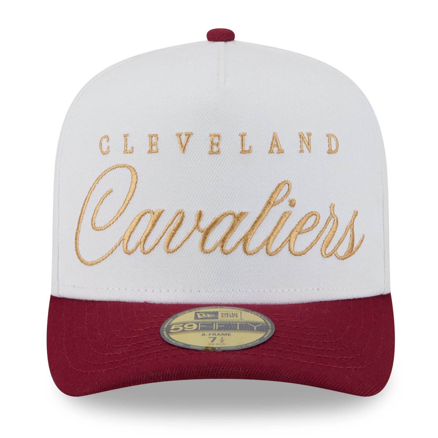 New Era Wine Cleveland Cavaliers 2025 NBA Draft A-Frame 59FIFTY Fitted Hat - view number 2