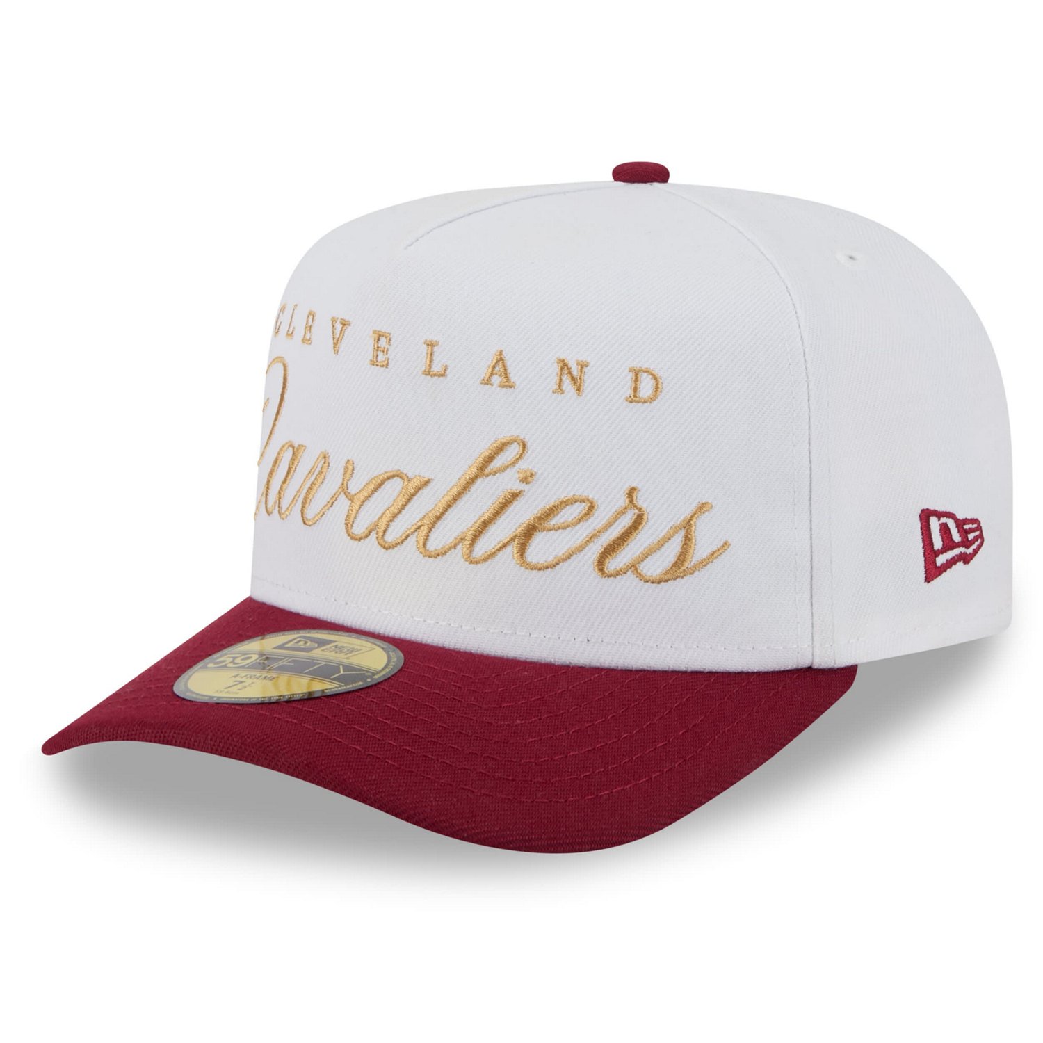 New Era Wine Cleveland Cavaliers 2025 NBA Draft A-Frame 59FIFTY Fitted Hat - view number 3