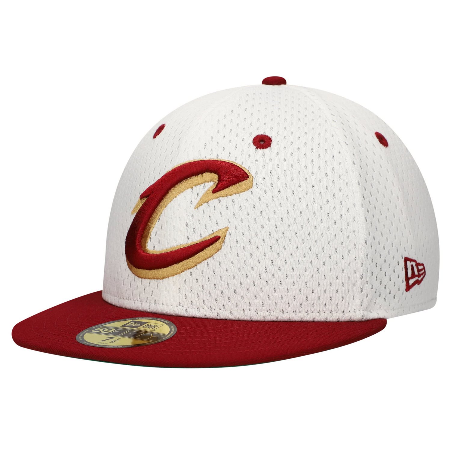New Era Wine Cleveland Cavaliers Throwback 2Tone 59FIFTY Fitted Hat                                                              - view number 3