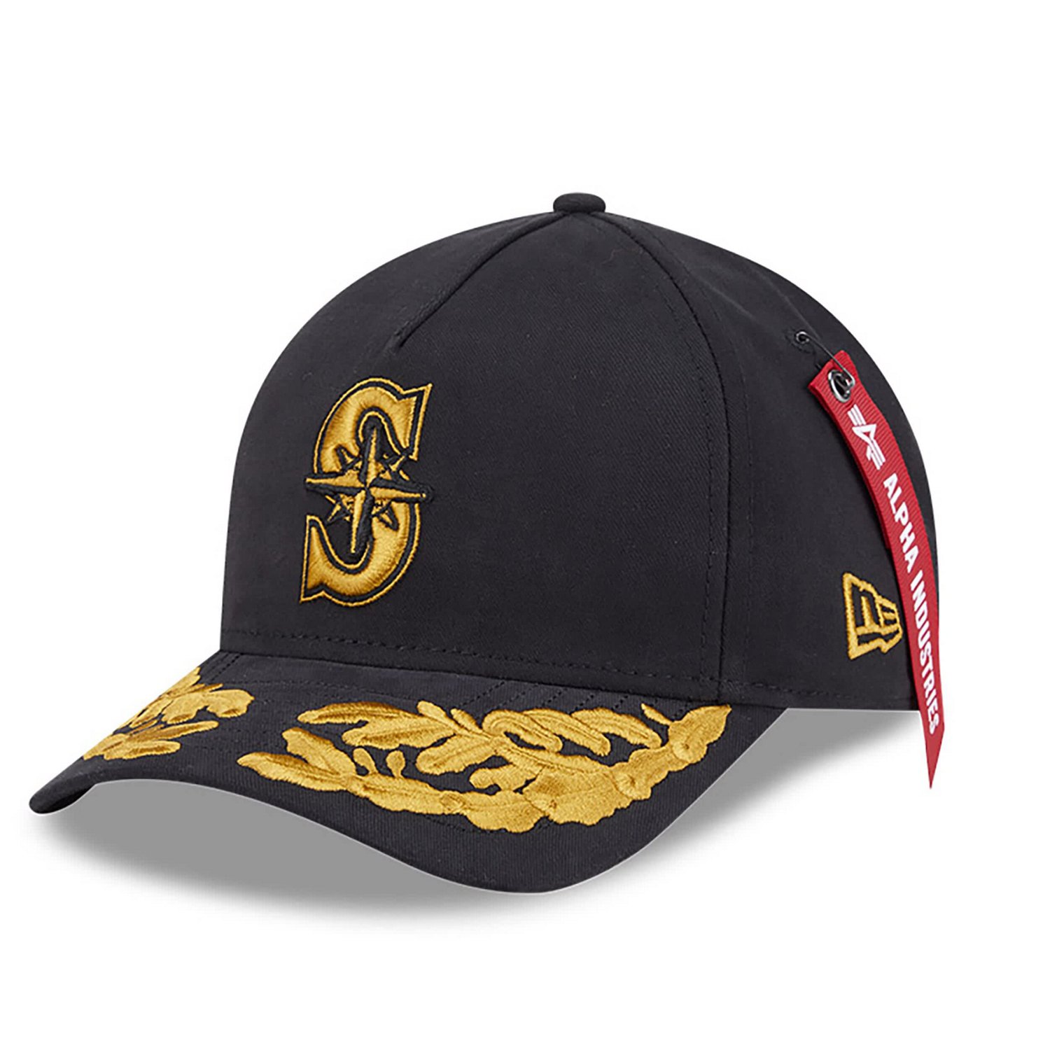 New Era x Alpha Industries Seattle Mariners A-Frame 9FORTY Adjustable Hat