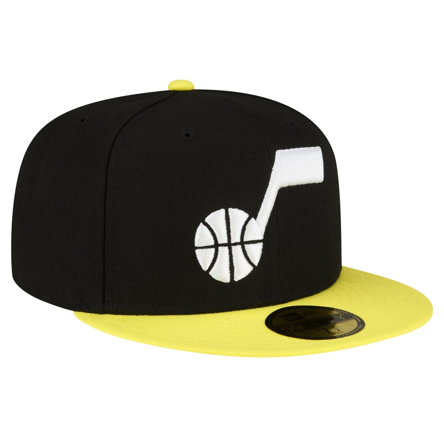 New Era Yellow Utah Jazz 2-Tone 59FIFTY Fitted Hat                                                                               - view number 3