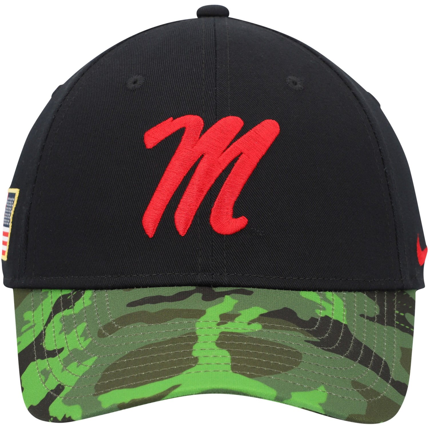 Nike /Camo Ole Miss Rebels Veterans Day 2Tone Legacy91 Adjustable Hat