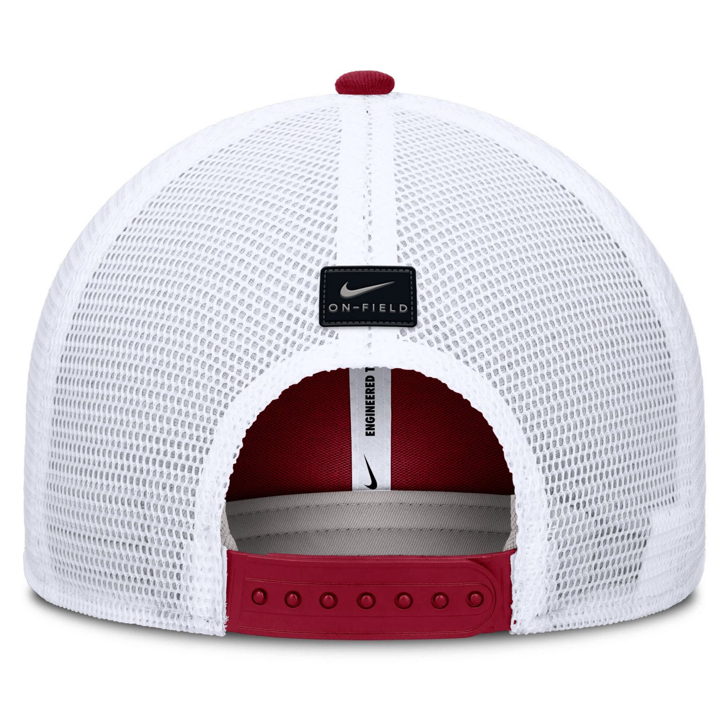 Nike Alabama Tide 2025 Dugout Coaches Rise Performance Trucker Adjustable Hat