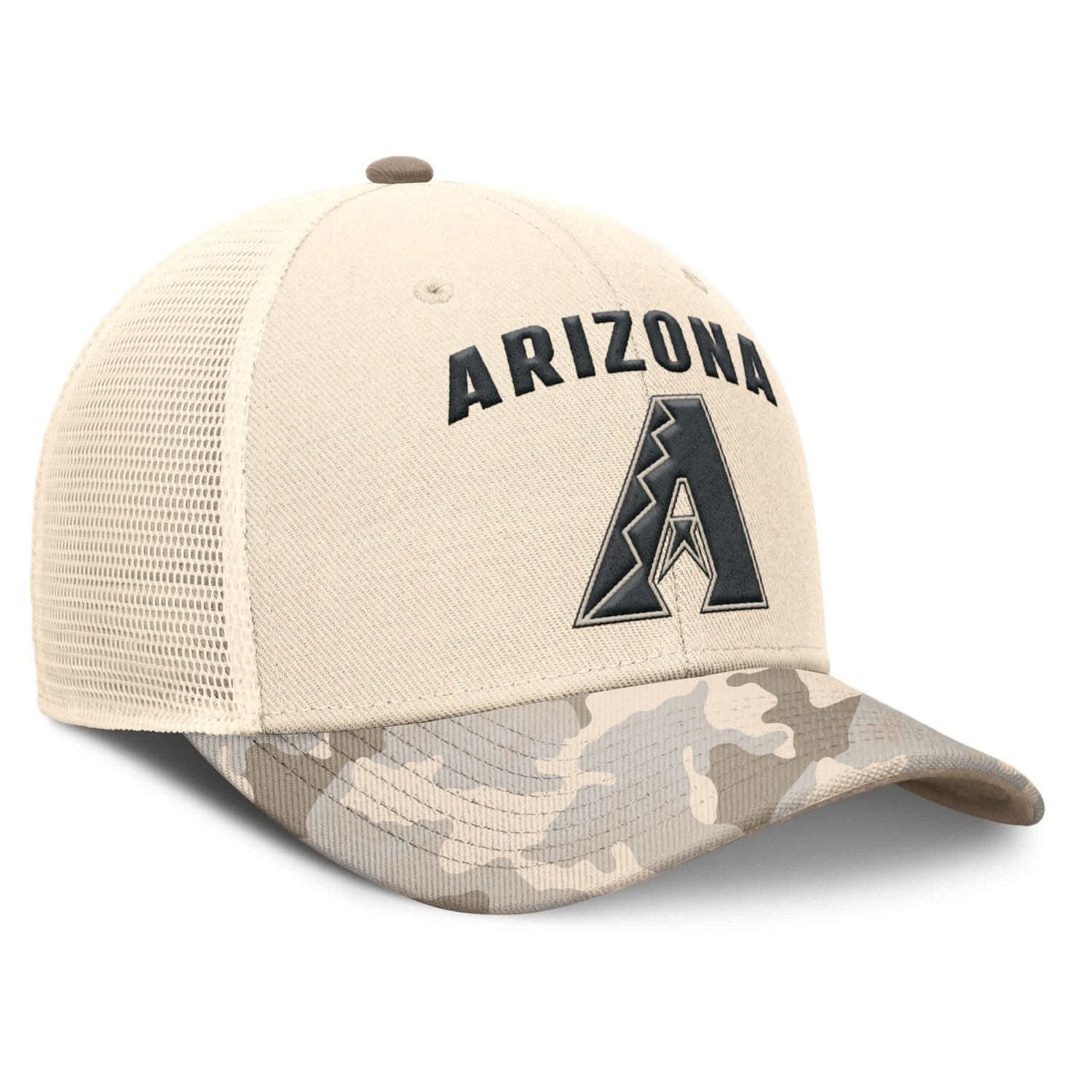 Nike Arizona Diamondbacks Camo Pack Rise Adjustable Trucker Hat - view number 3