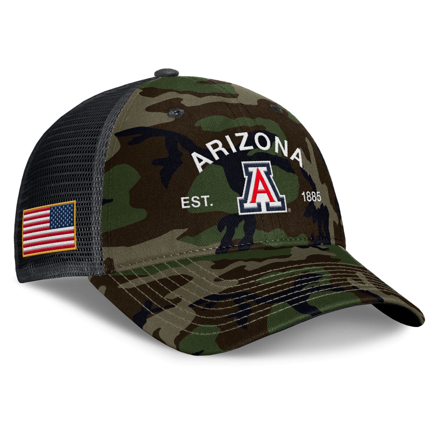 Nike Arizona Wildcats 2025 Military Appreciation Rise Adjustable Trucker Hat - view number 3
