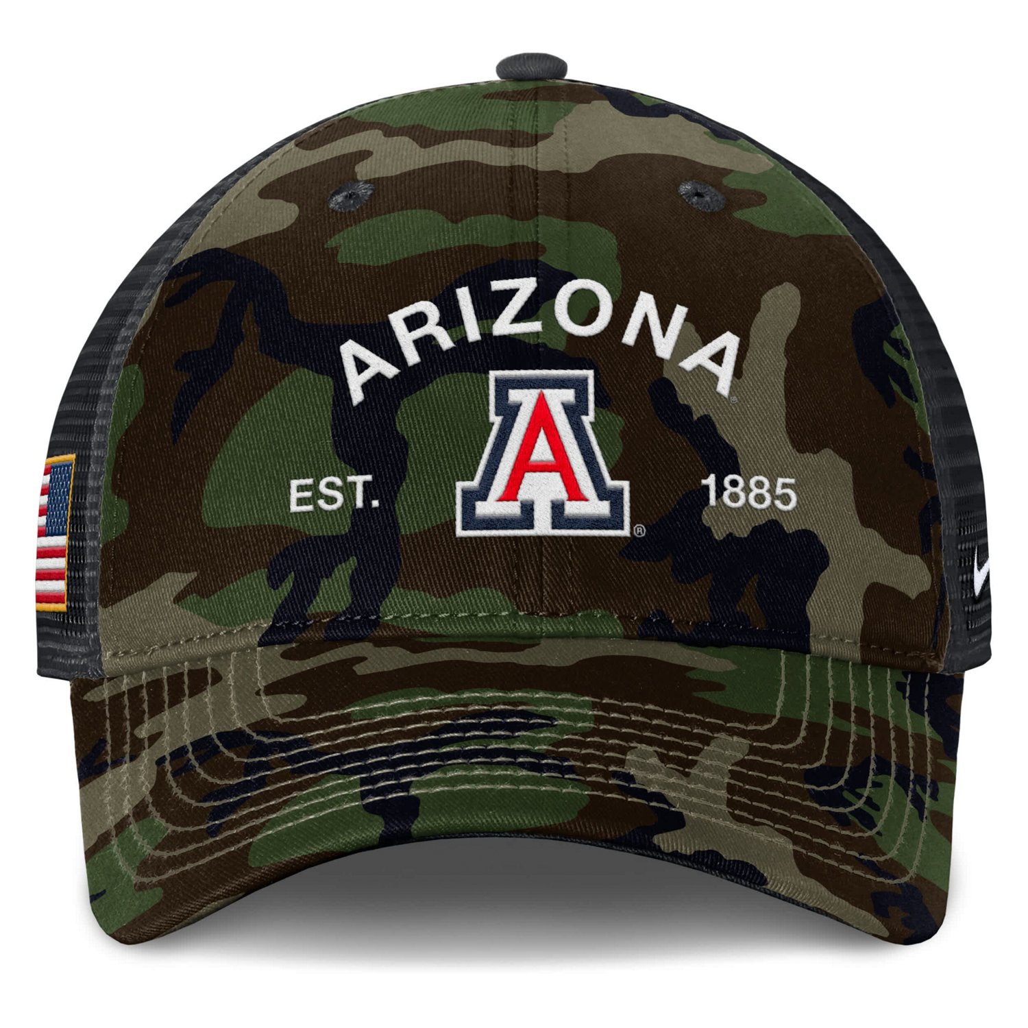 Nike Arizona Wildcats 2025 Military Appreciation Rise Adjustable Trucker Hat - view number 2