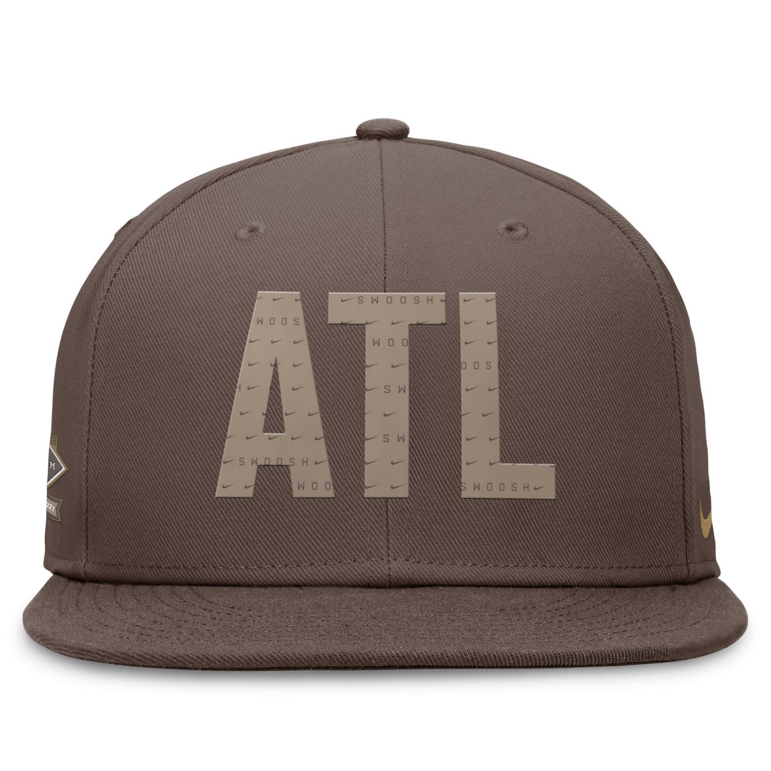 Nike Atlanta Braves Statement Ironstone Performance True Fitted Hat                                                              - view number 2