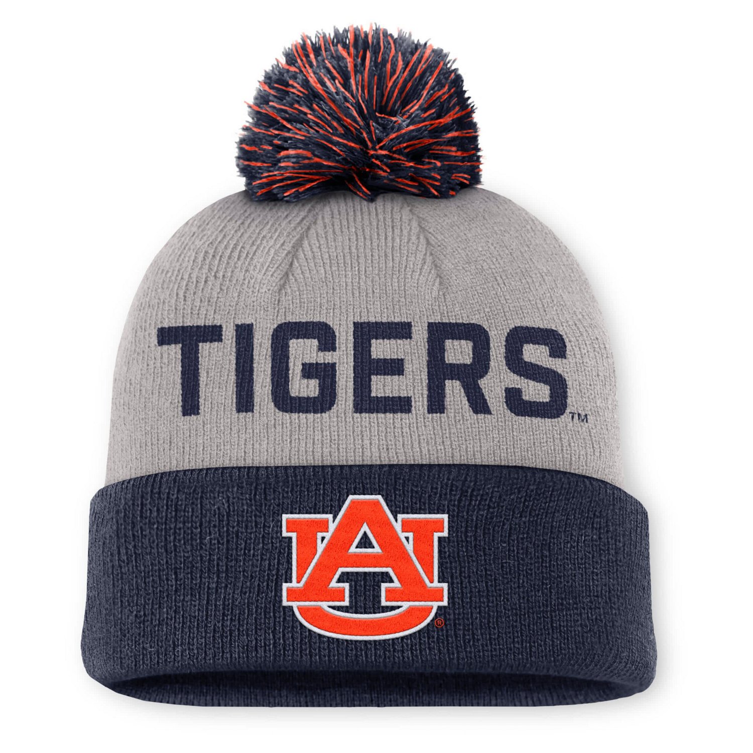 Nike Auburn Tigers Primetime Peak Cuffed Knit Hat with Pom