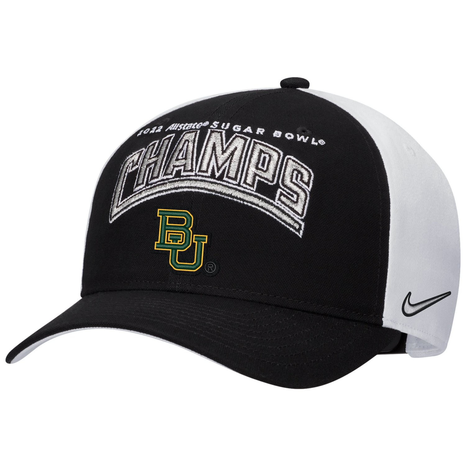 Nike Baylor Bears 2022 Sugar Bowl Champions Locker Room Classic 99 Adjustable Hat                                                - view number 1