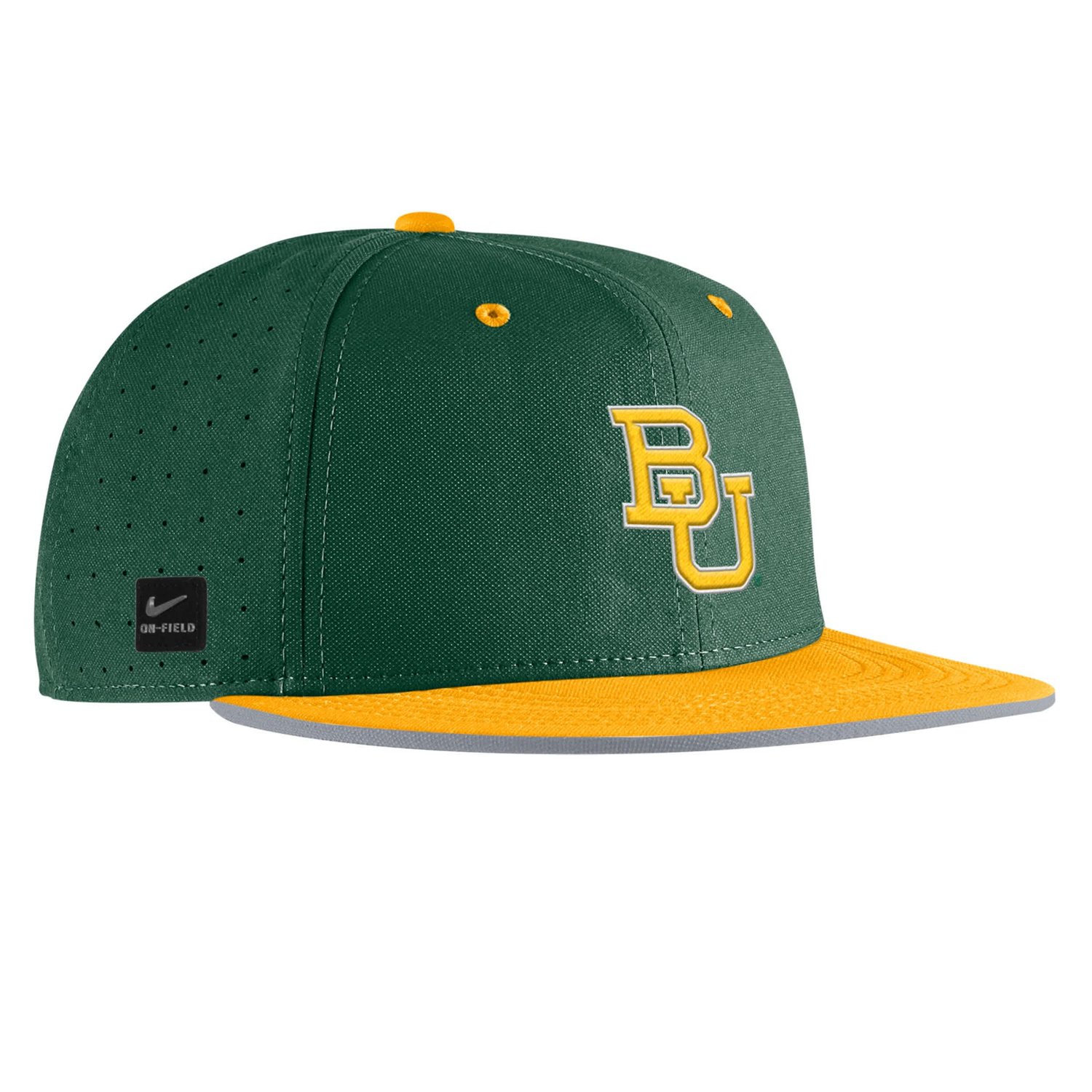Nike Baylor Bears 2025 On-Field True Performance Baseball Fitted Hat - view number 2