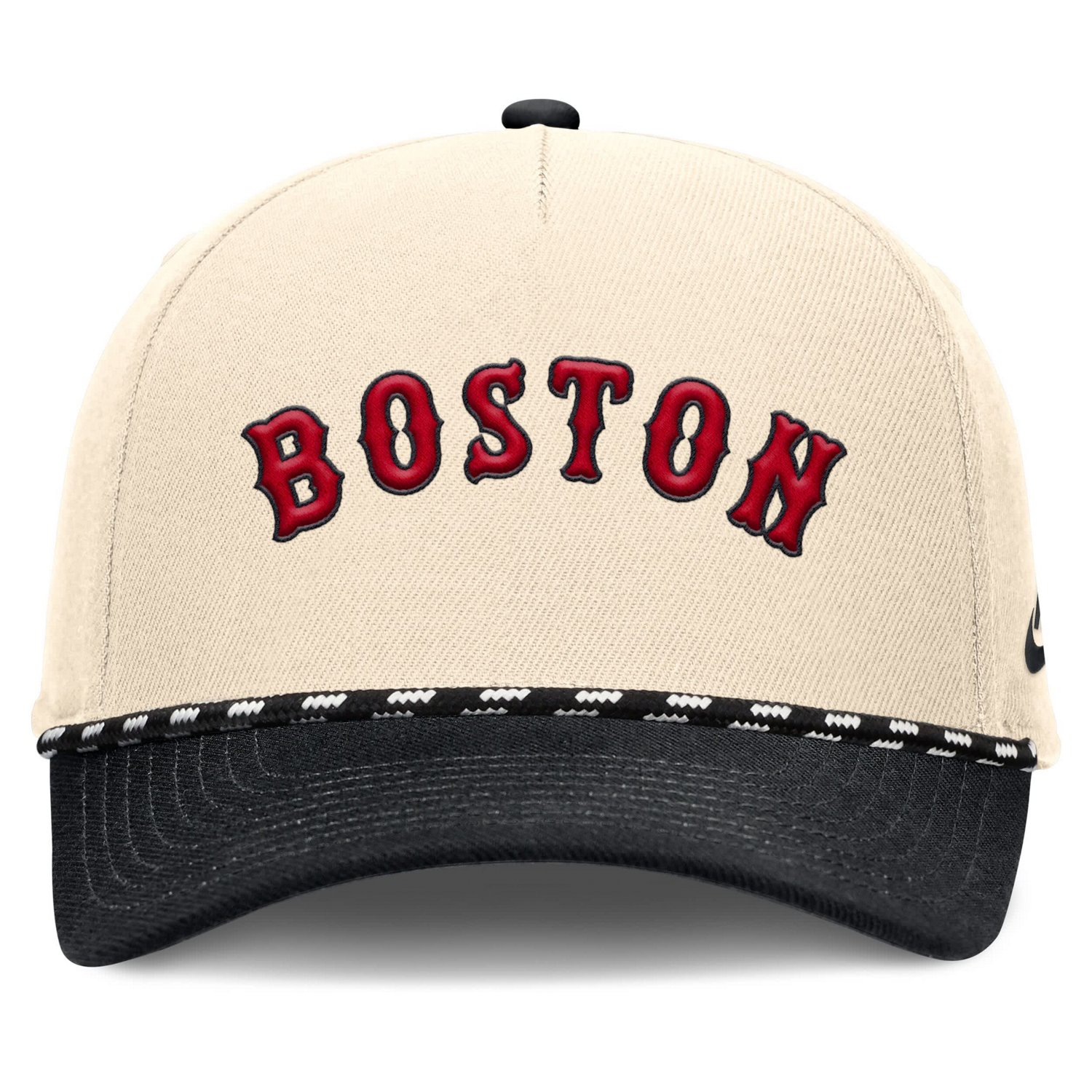Nike Black Boston Red Sox Cooperstown Collection Rise Adjustable Hat - view number 2