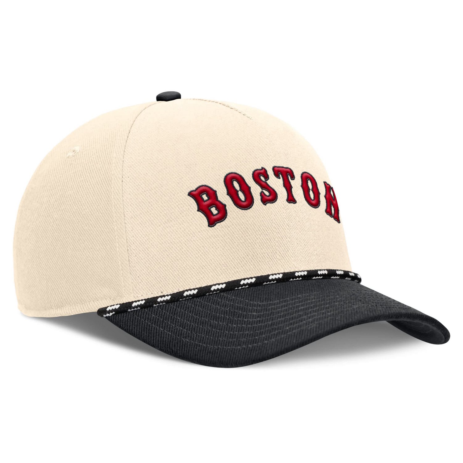 Nike Black Boston Red Sox Cooperstown Collection Rise Adjustable Hat - view number 3