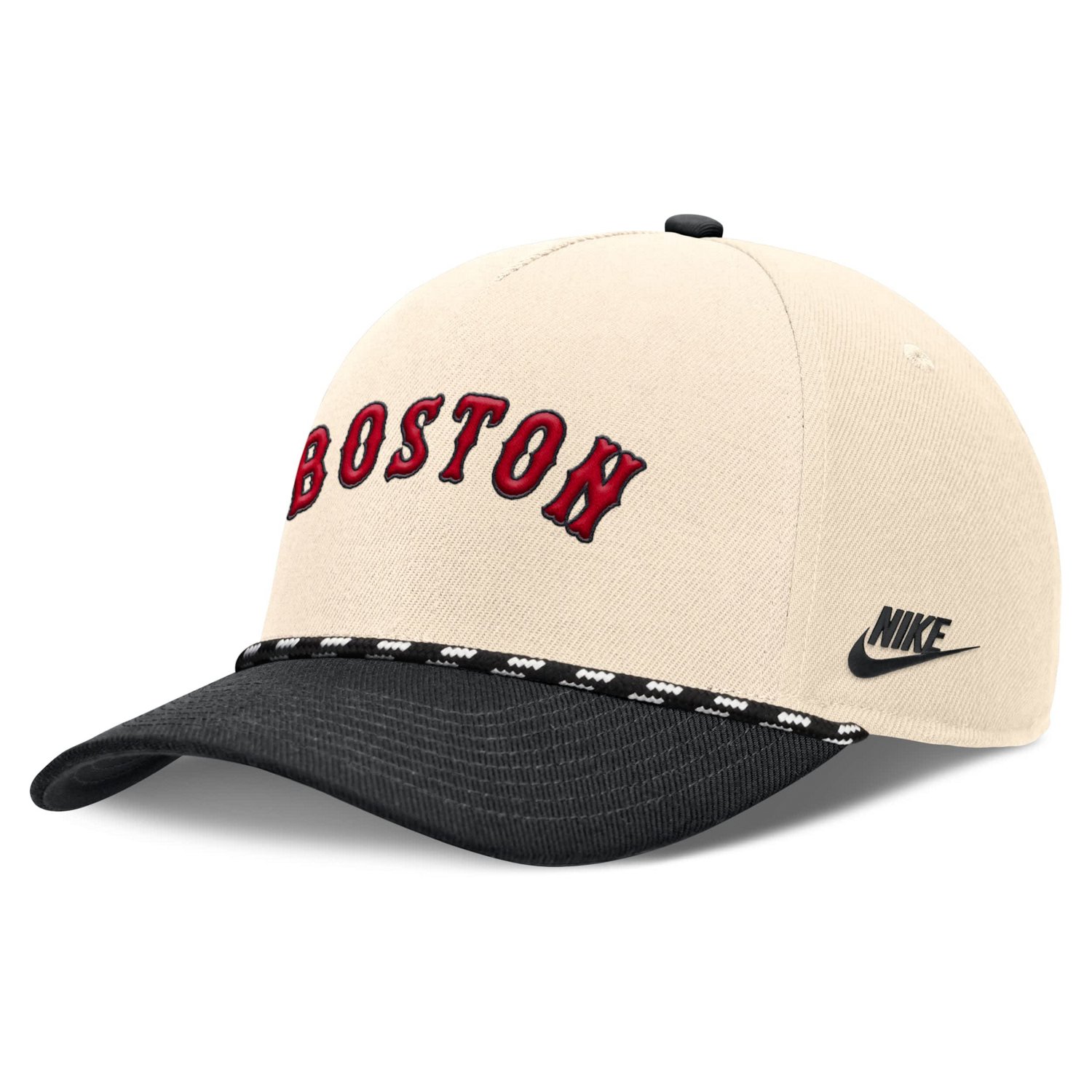 Nike Black Boston Red Sox Cooperstown Collection Rise Adjustable Hat