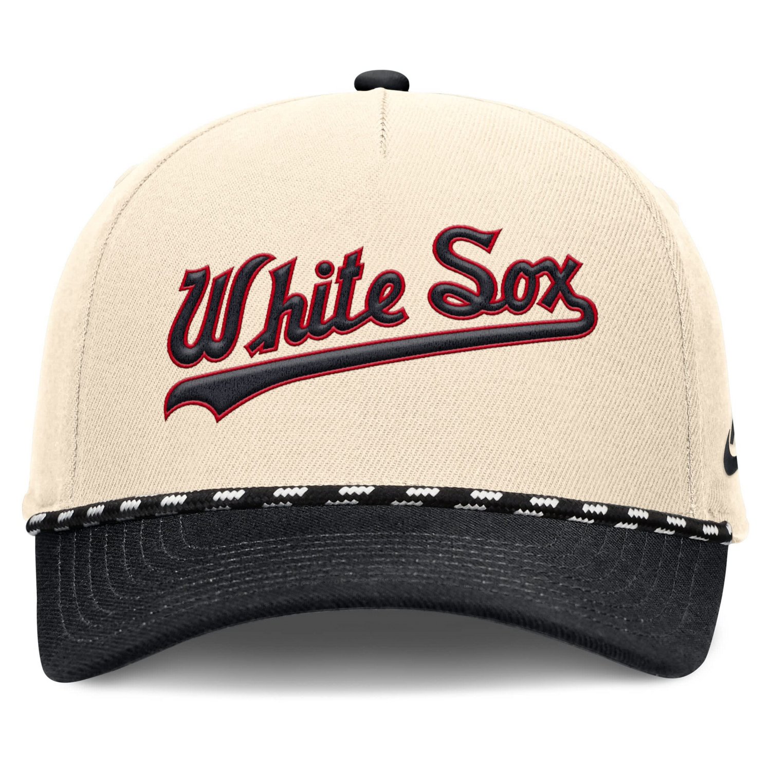 Nike Black Chicago White Sox Cooperstown Collection Rise Adjustable Hat - view number 2