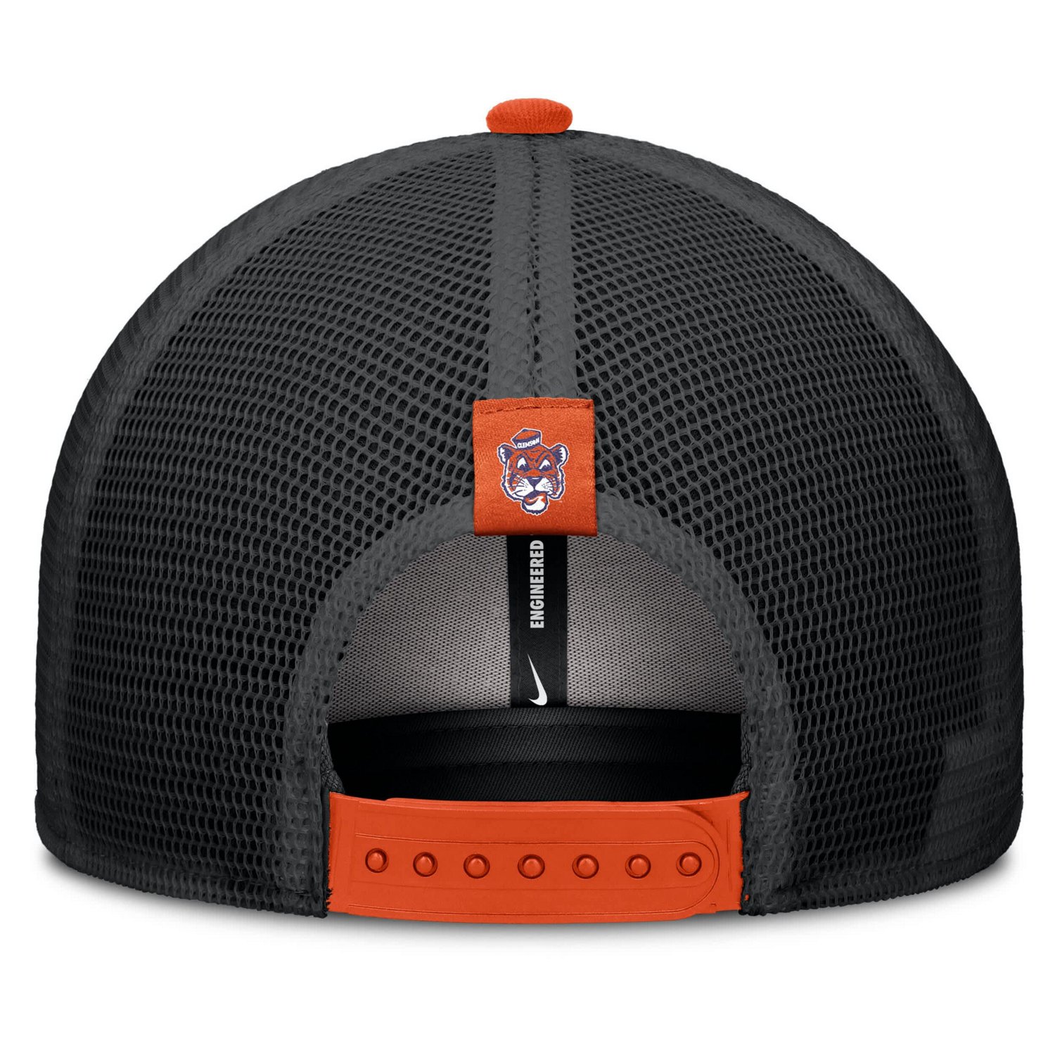 Nike Black Clemson Tigers Legacy Arch Rise Performance Trucker Adjustable Hat - view number 4