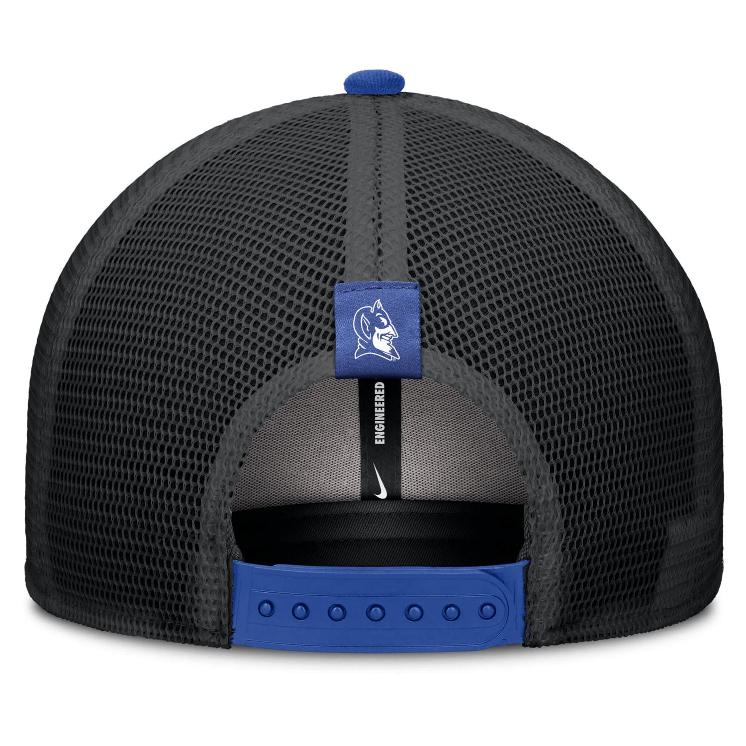 Nike Black Duke Blue Devils Legacy Arch Rise Performance Trucker Adjustable Hat - view number 4