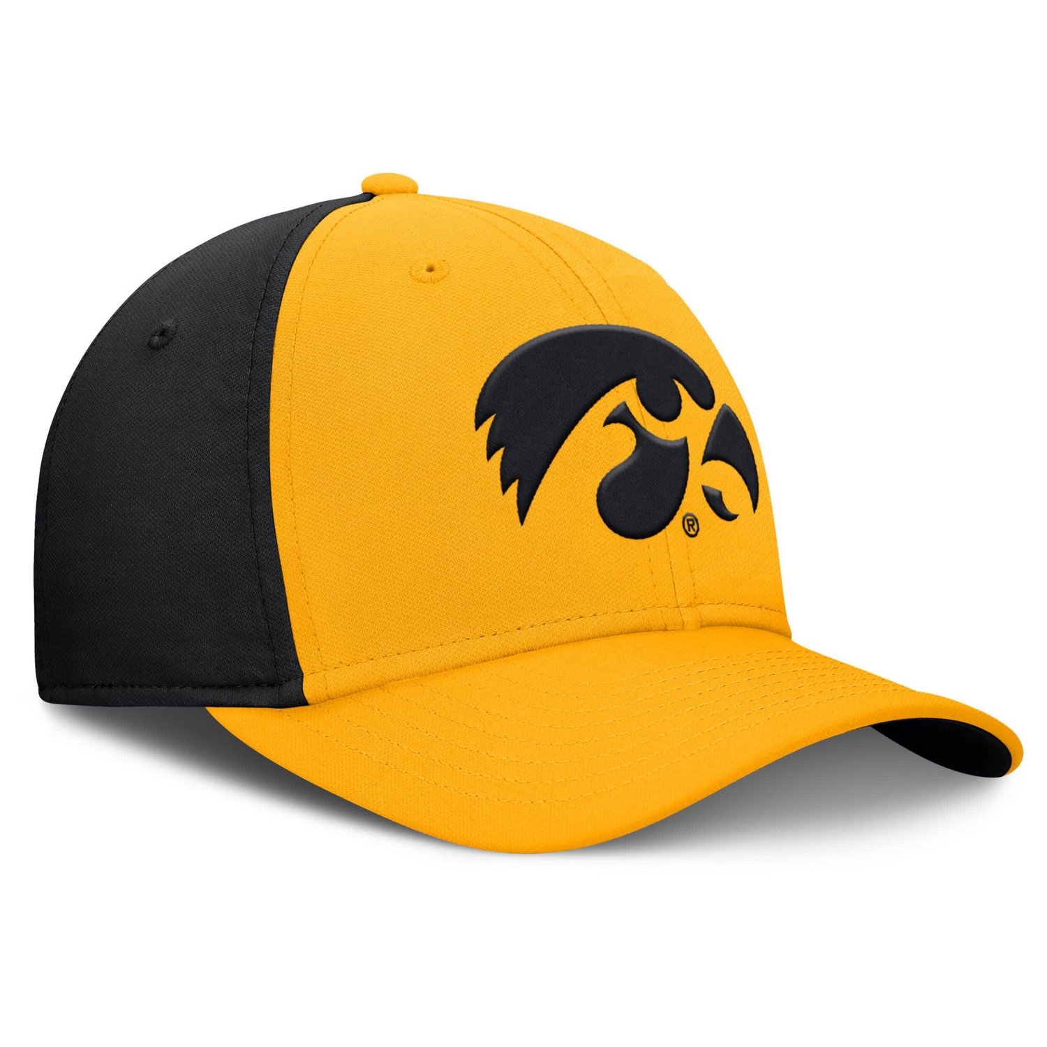 Nike Black Iowa Hawkeyes 2025 Sideline Rise Local Performance Flex Hat - view number 3