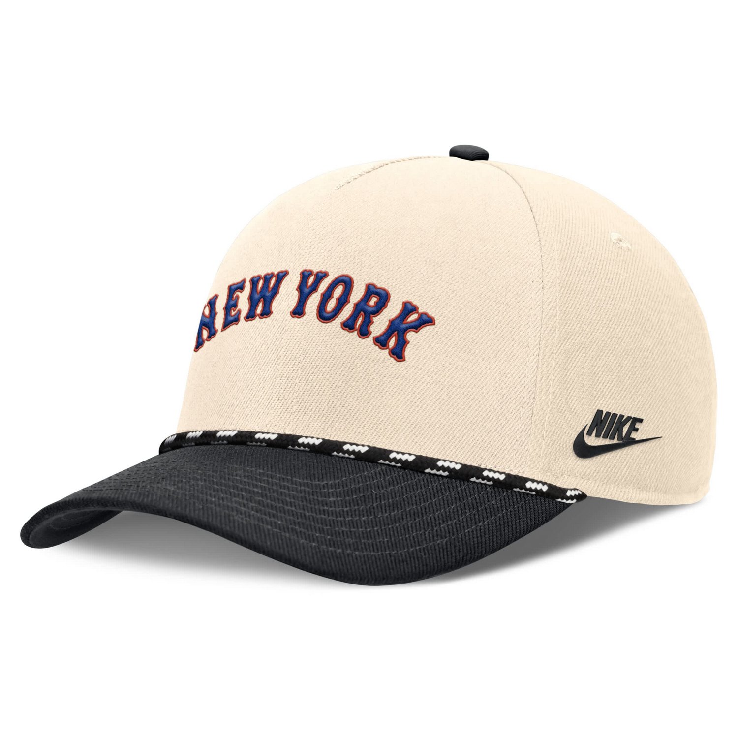 Nike Black New York Mets Cooperstown Collection Rise Adjustable Hat